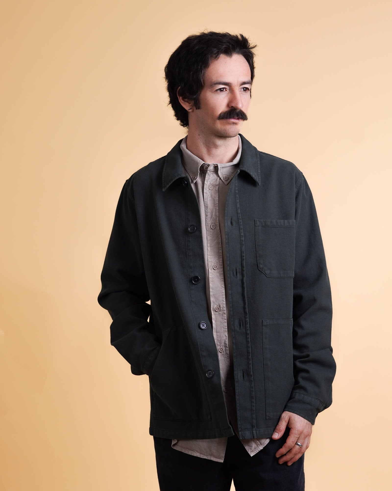 Twill Men'S Overshirt
