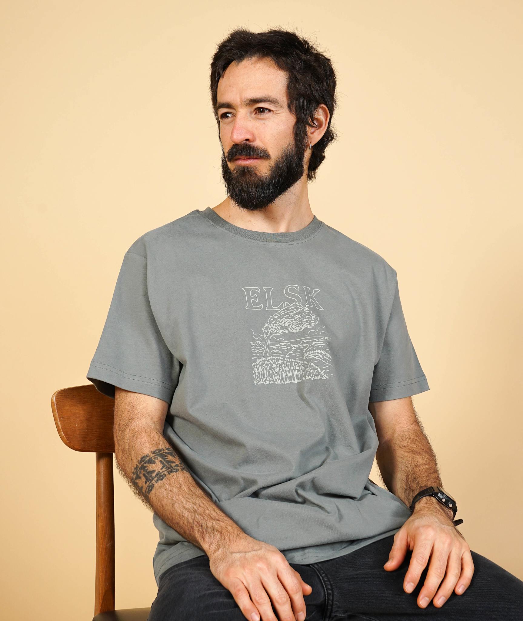 Wind Men'S Brushed T-Shirt