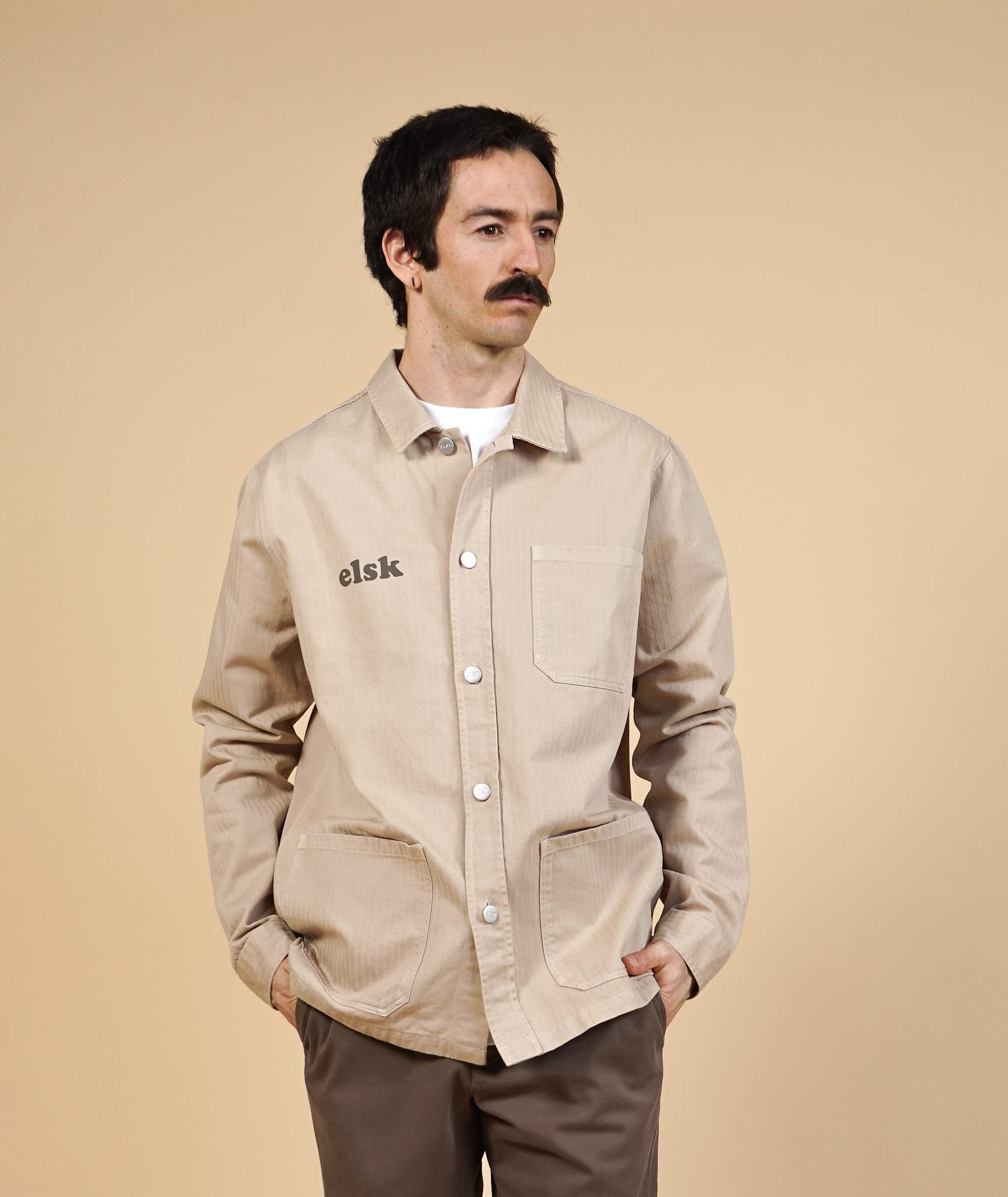 Herringbone Men'S Bp Overshirt