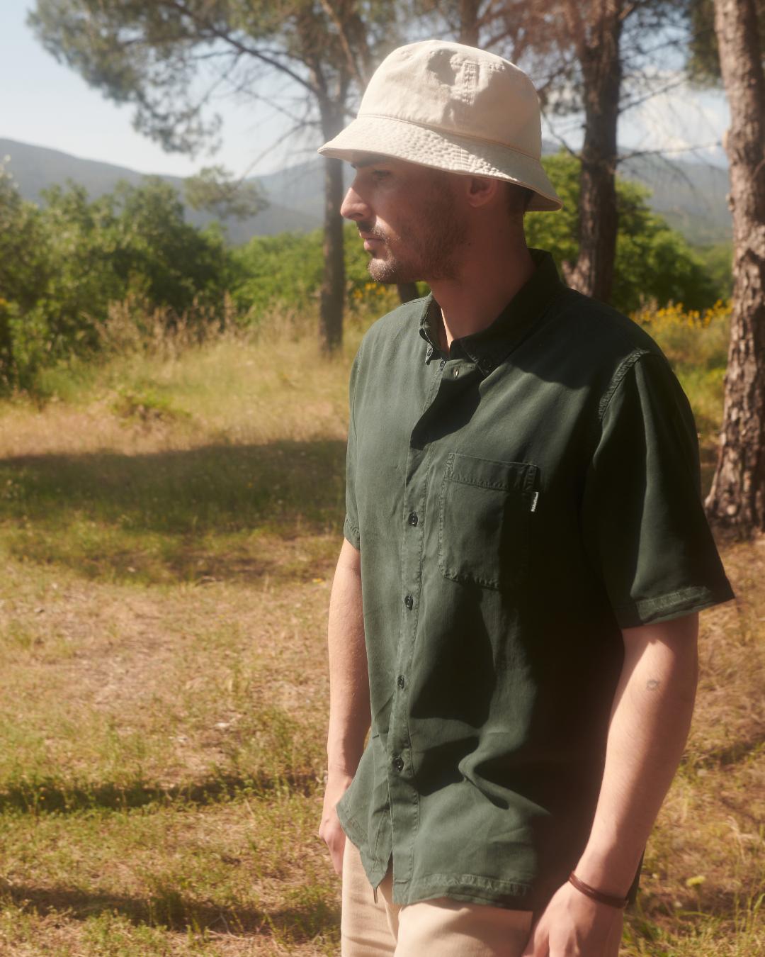 Lyocell Men'S Ss Shirt