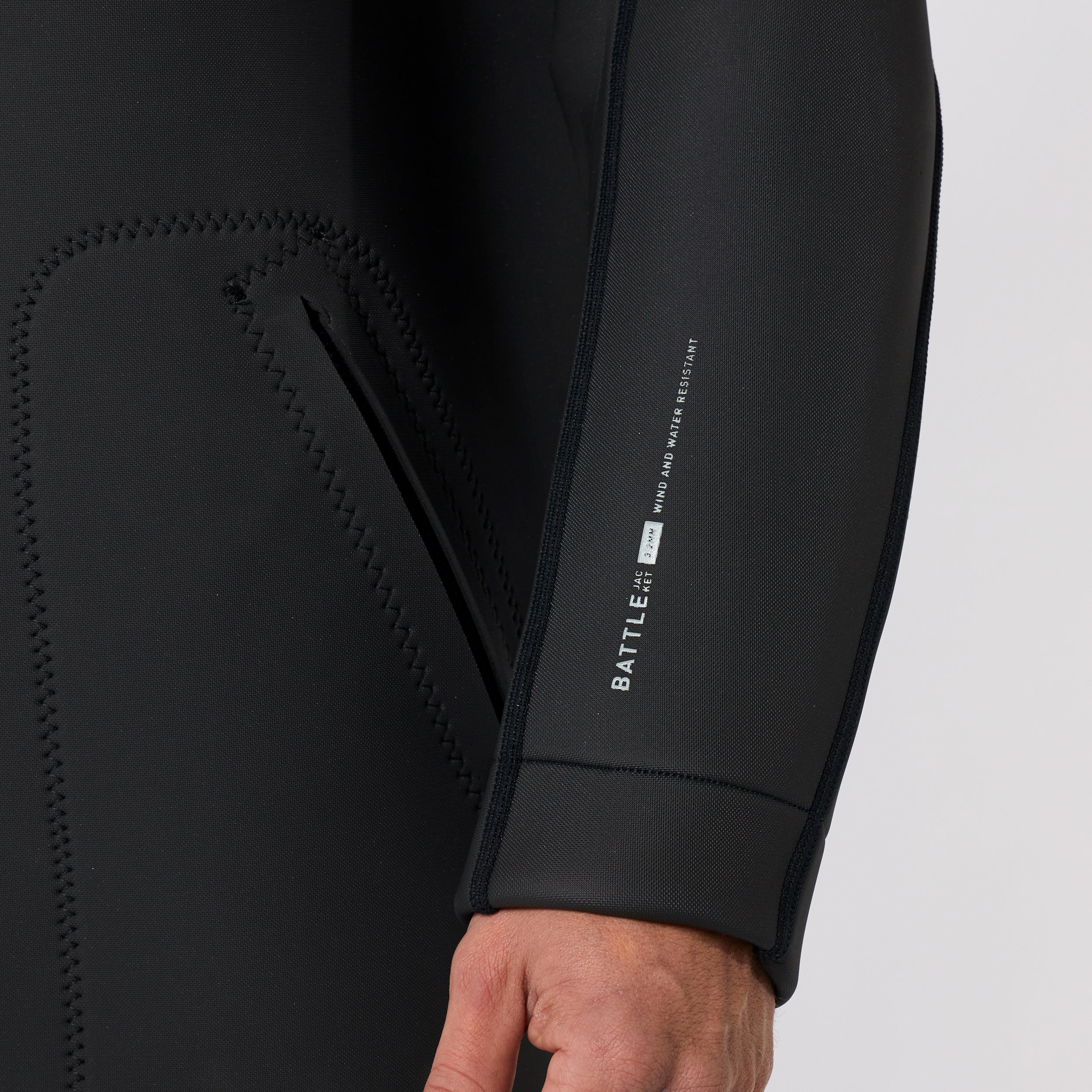 Battle Neoprene Jacket 3/2mm - Black