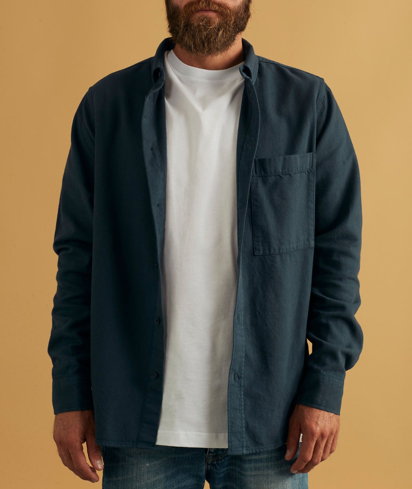 Hugo Men'S Button Down Brushed Shirt
