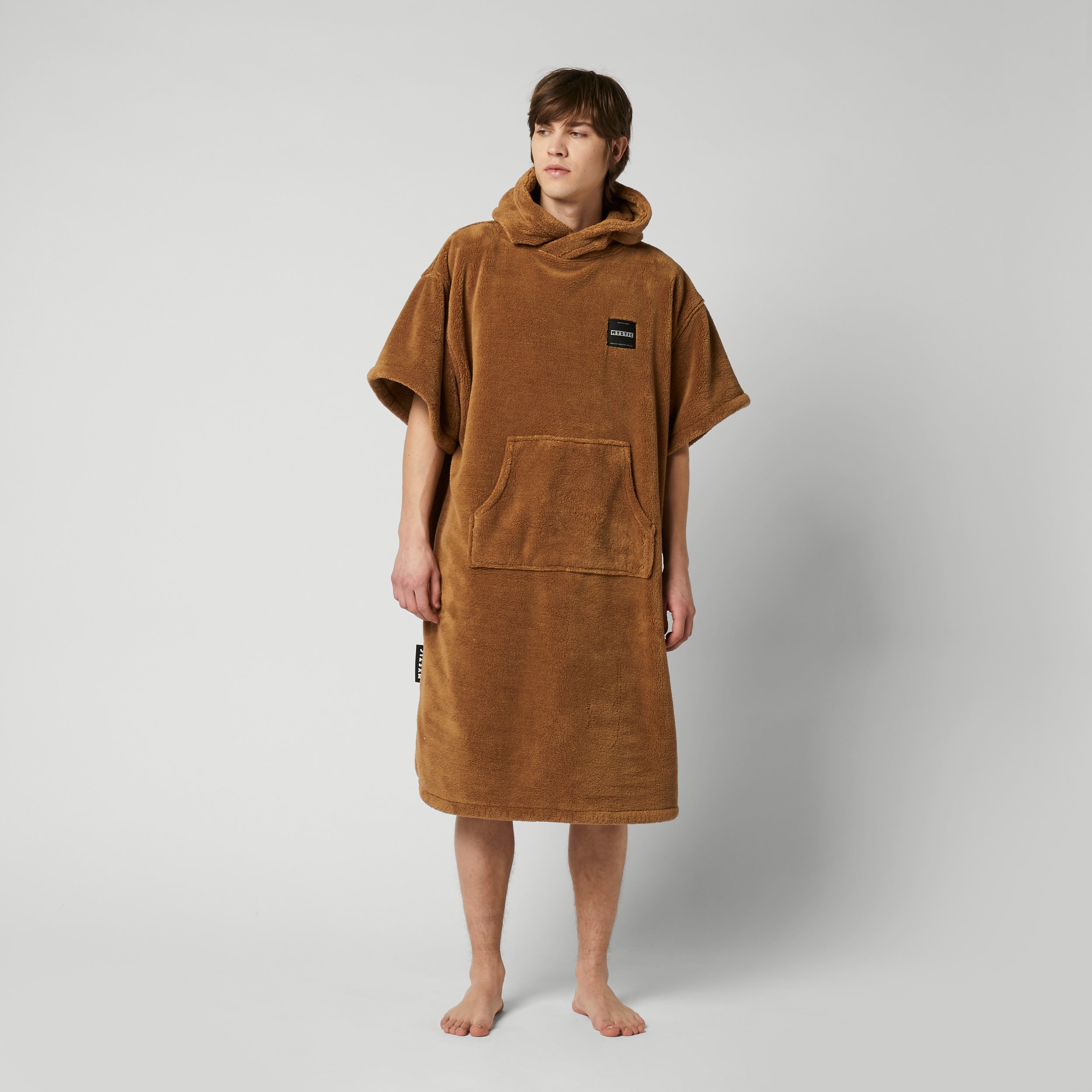 Poncho Teddy - Slate Brown