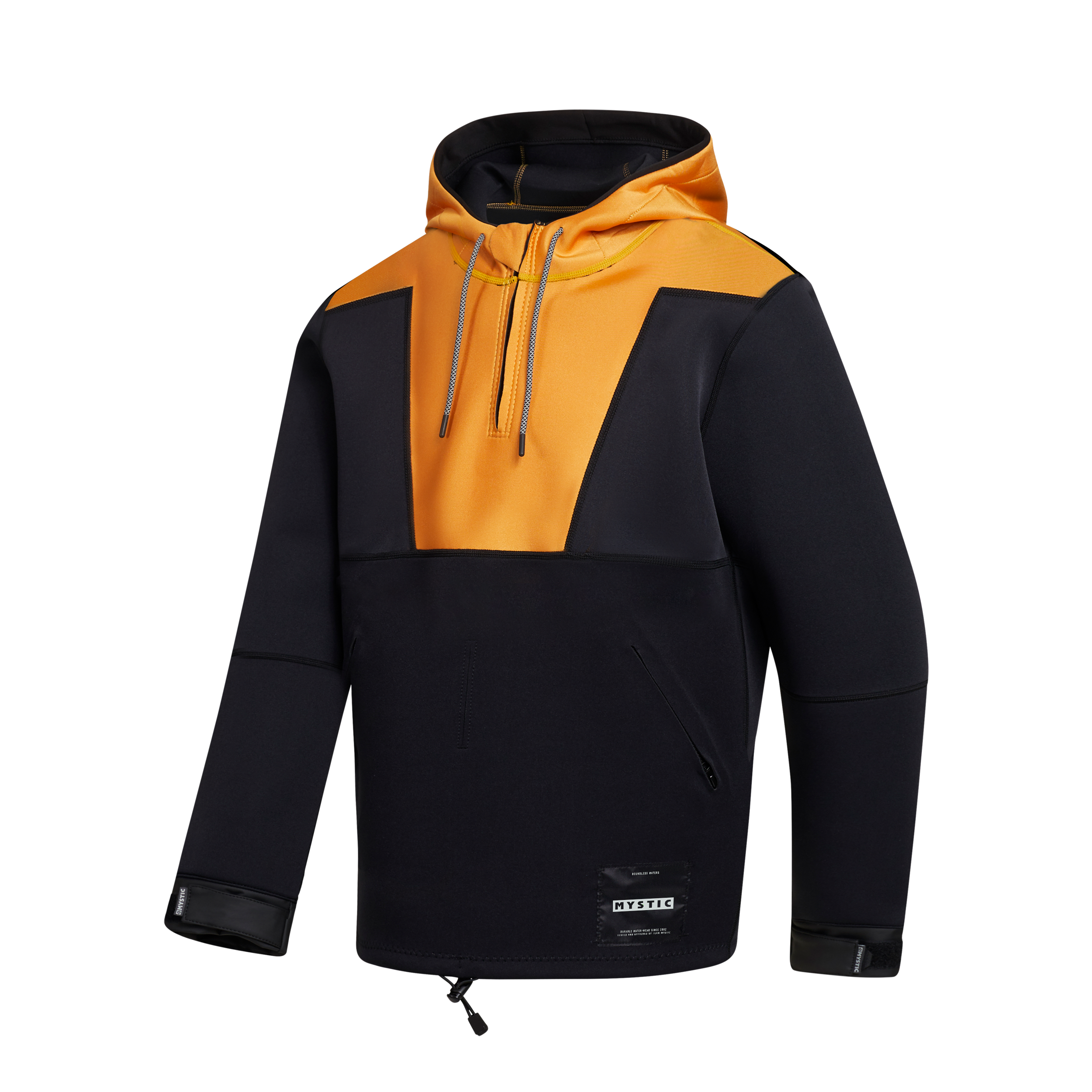 Mystic - Fulmar Neoprene Hoodie 3/2mm - Retro Orange - 2023