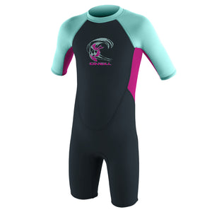 Toddler Reactor-2 2mm Back Zip S/S Spring - slate/berry/seaglass