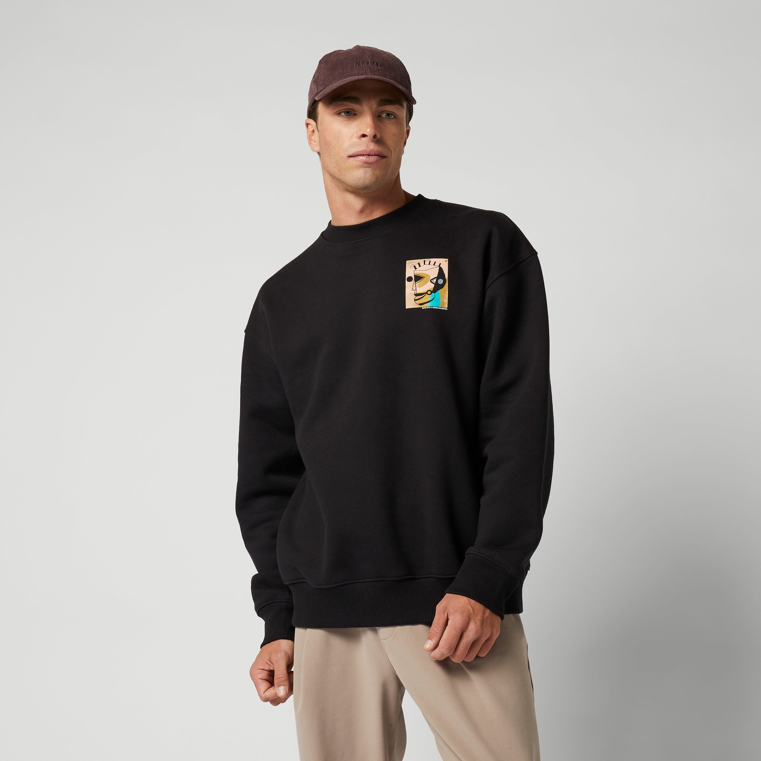 Mystic - The Joshua Crew Sweat - Black