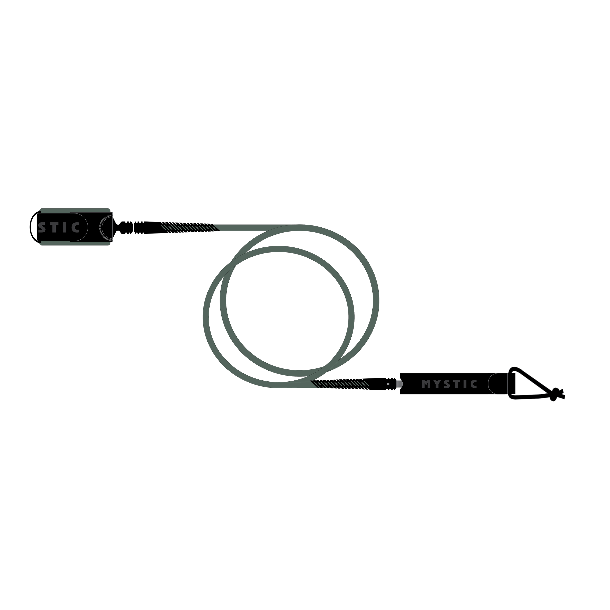 Surf Leash - Dark Olive