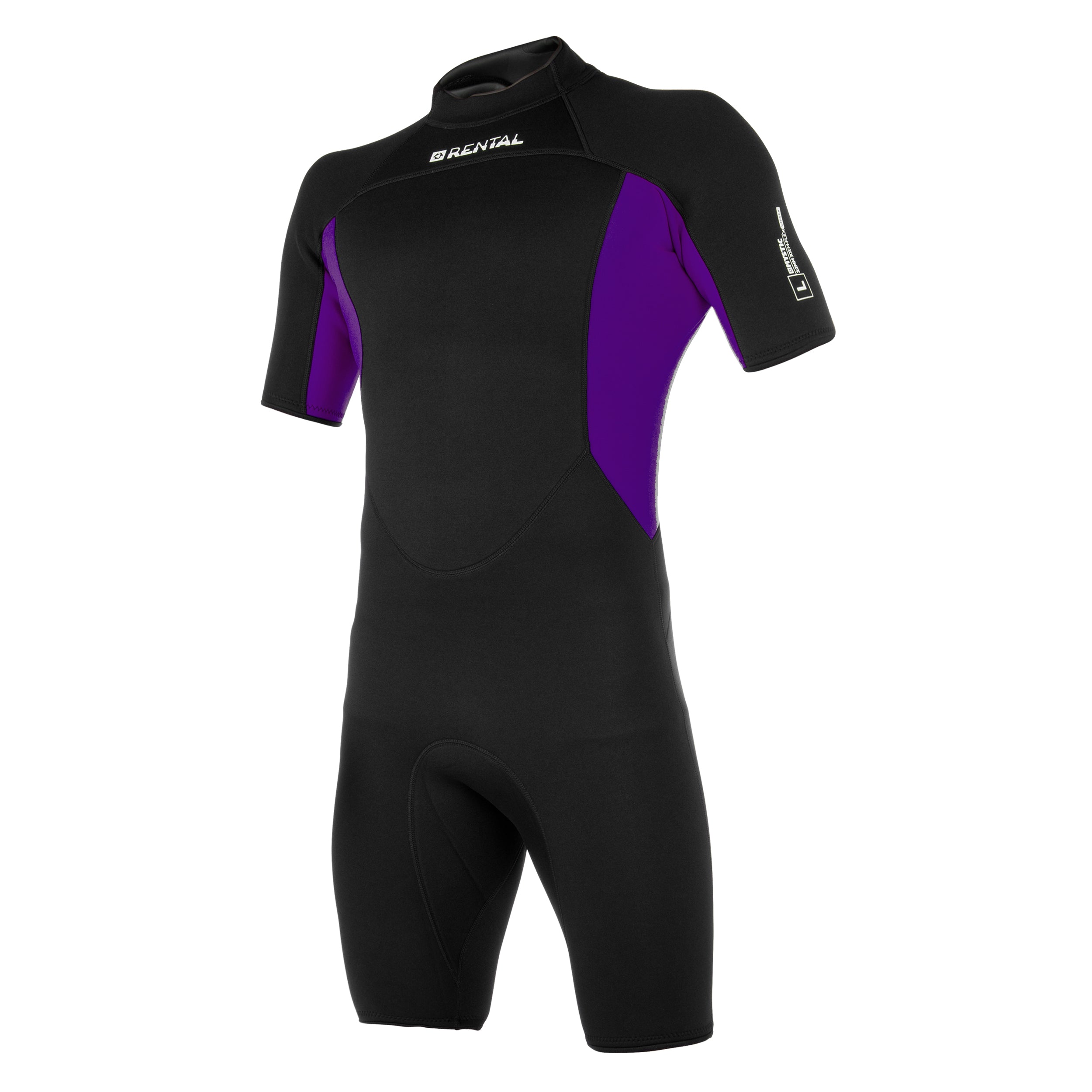 Rental Shorty 3/2mm Bzip Flatlock Unisex - Rainbow