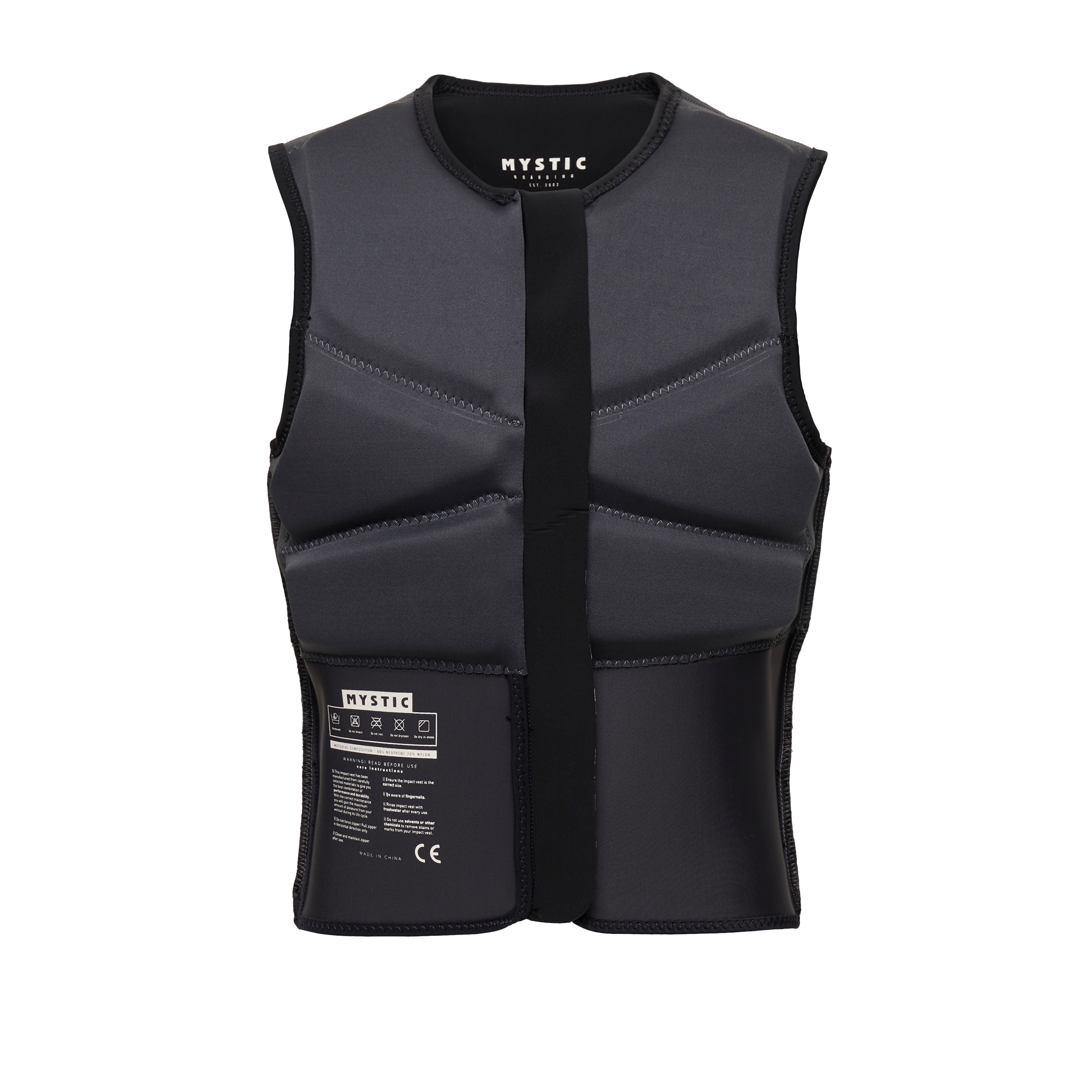 Block Impact Vest Fzip - Black