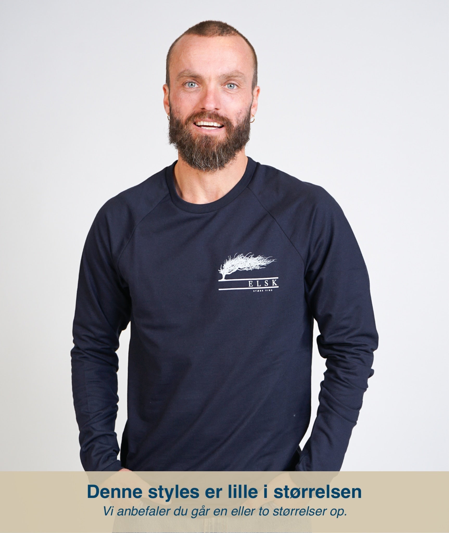 Stærk Vind Ch Men'S Lightweight Crewneck