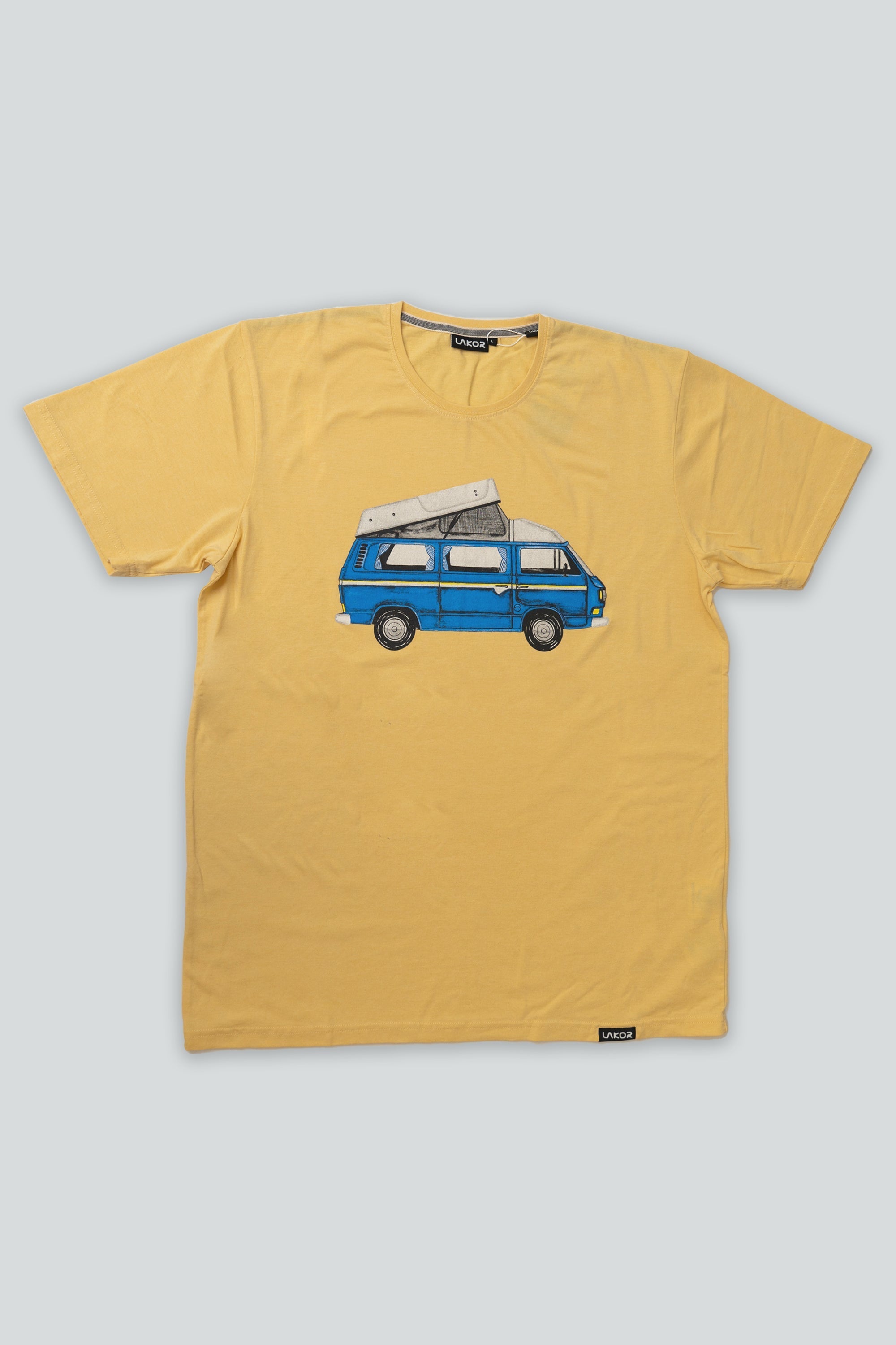 Blue Van T-shirt (Light Yellow)
