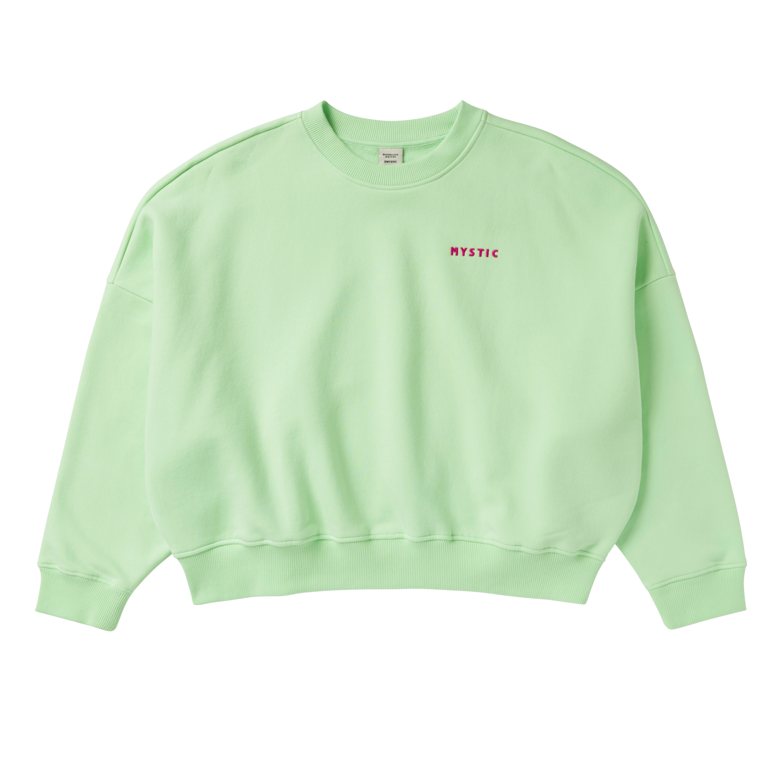 Mystic - Dropped Shoulder Crew Sweat Women - Lime Green