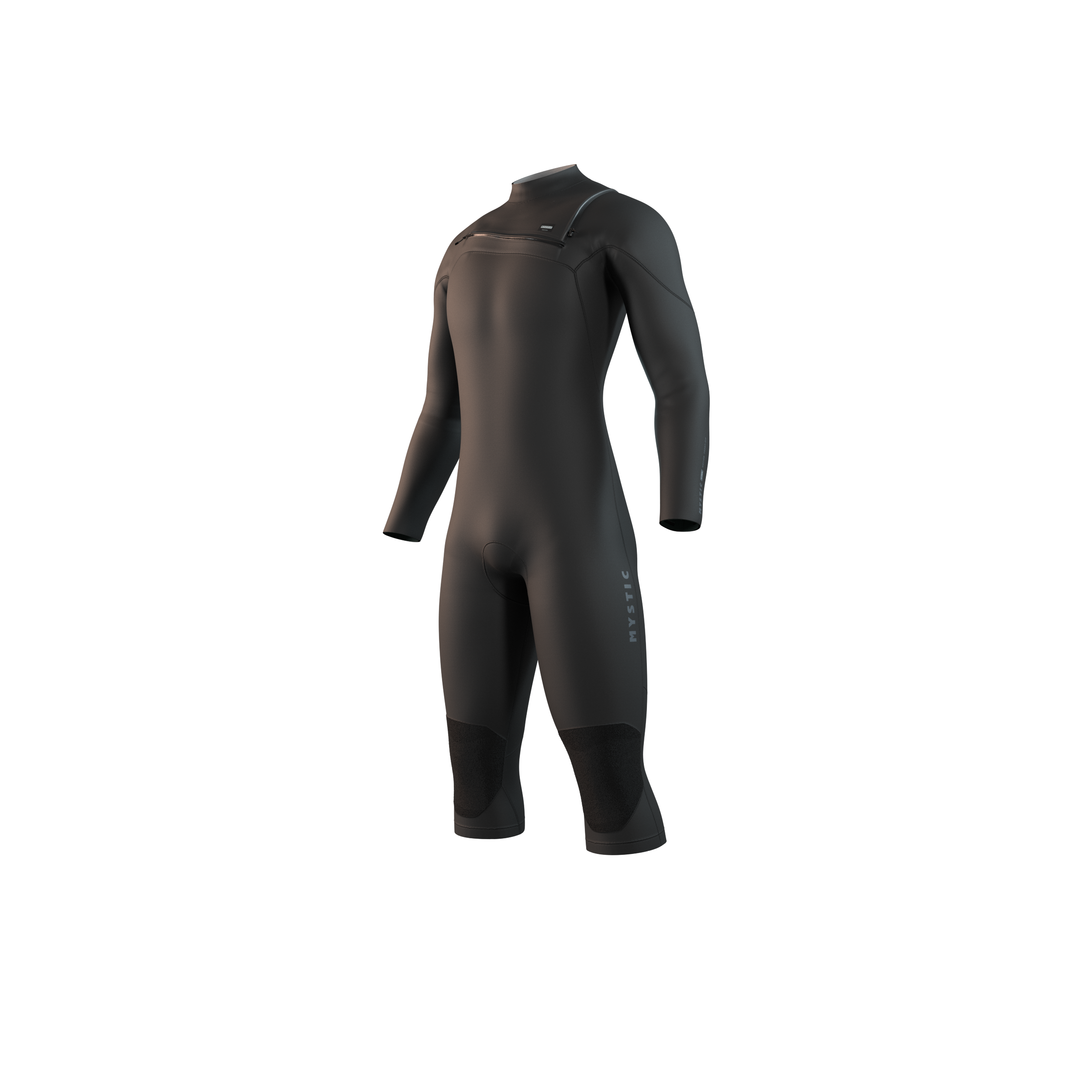 Mystic - Motion Longarm Shortleg 4/3mm Fzip - 2025 - Black