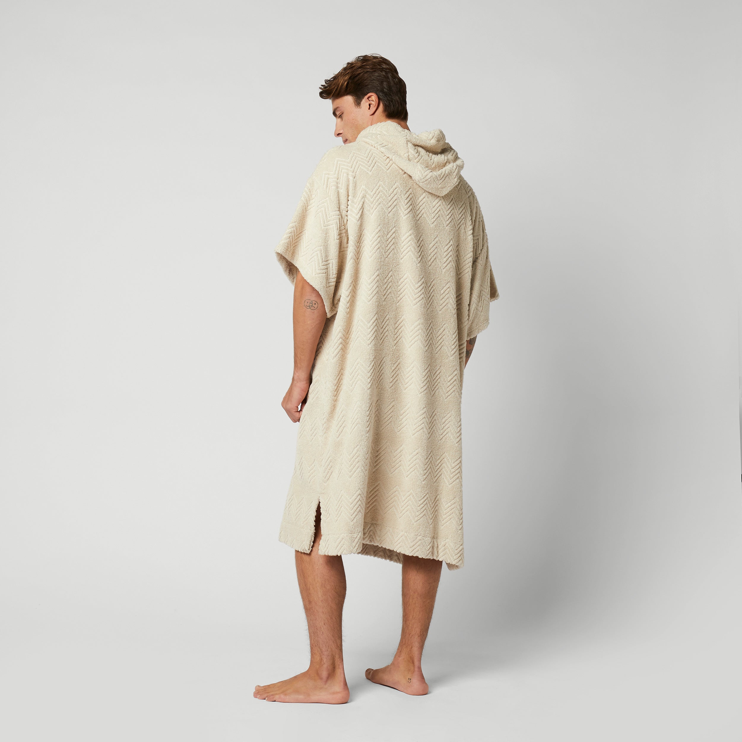Poncho Jacquard - Off White