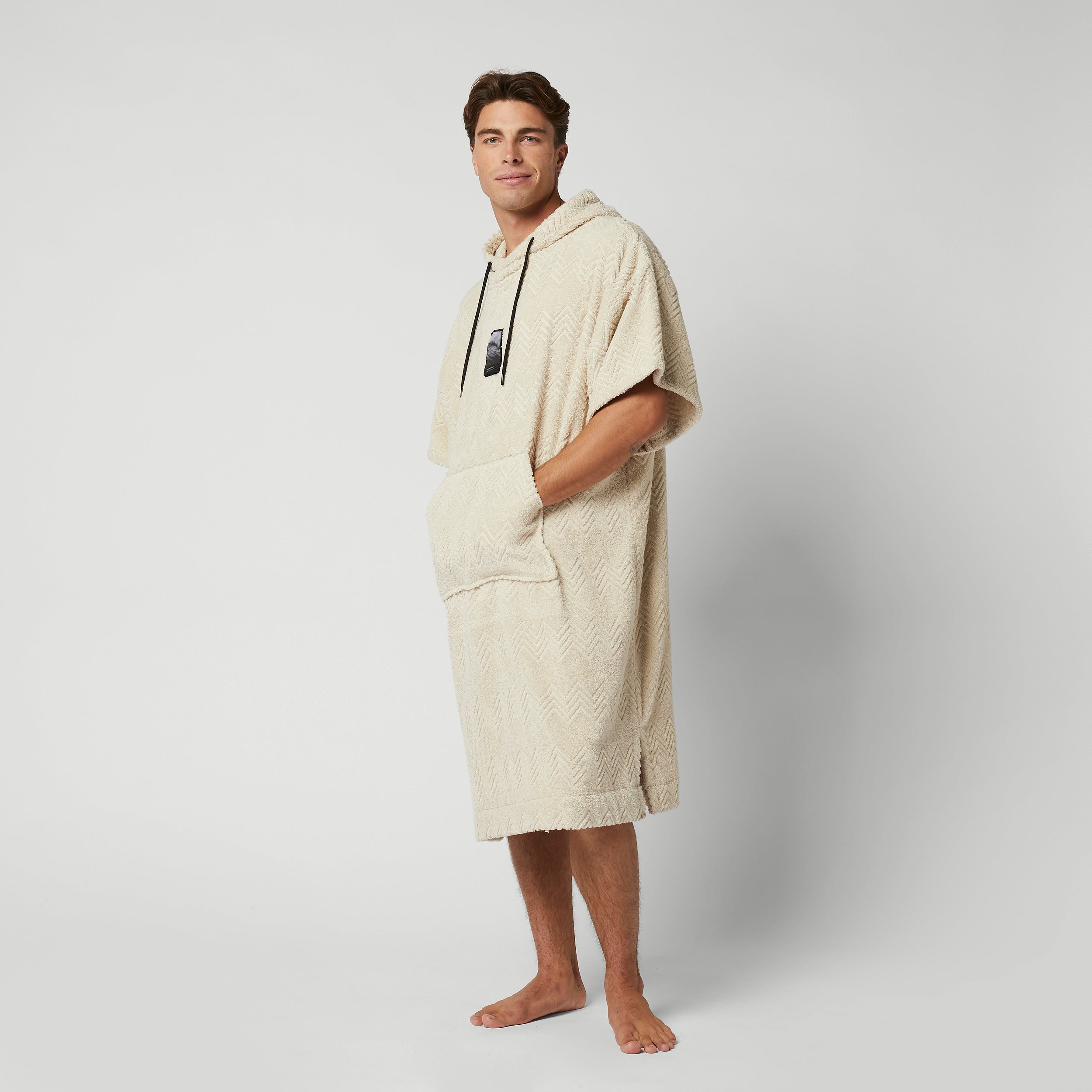 Poncho Jacquard - Off White