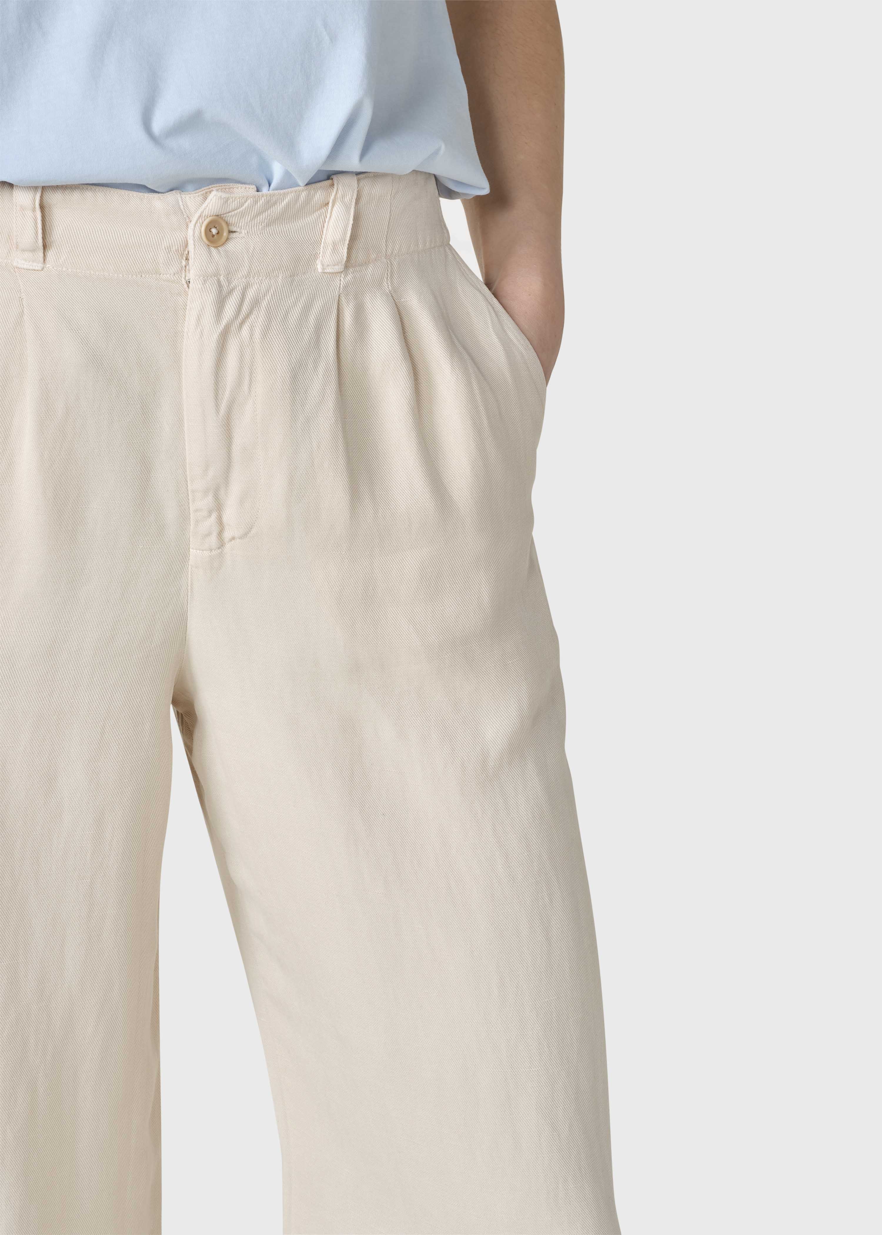 Ada Lyocell Pants - Pastel Sand