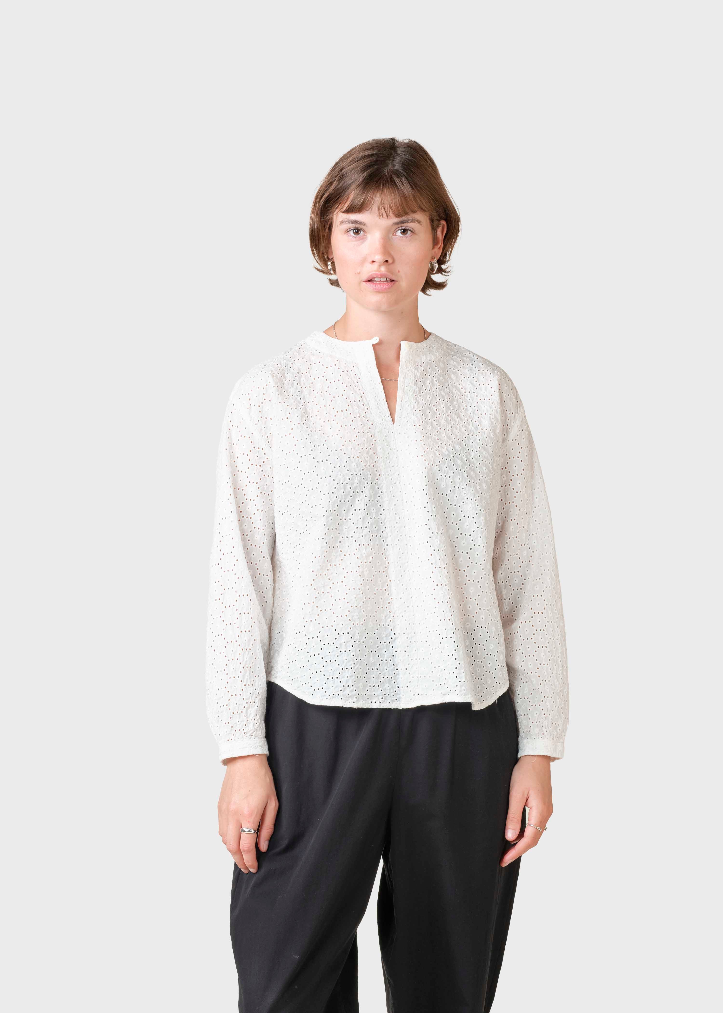 Alma Embroidery Blouse - Cream
