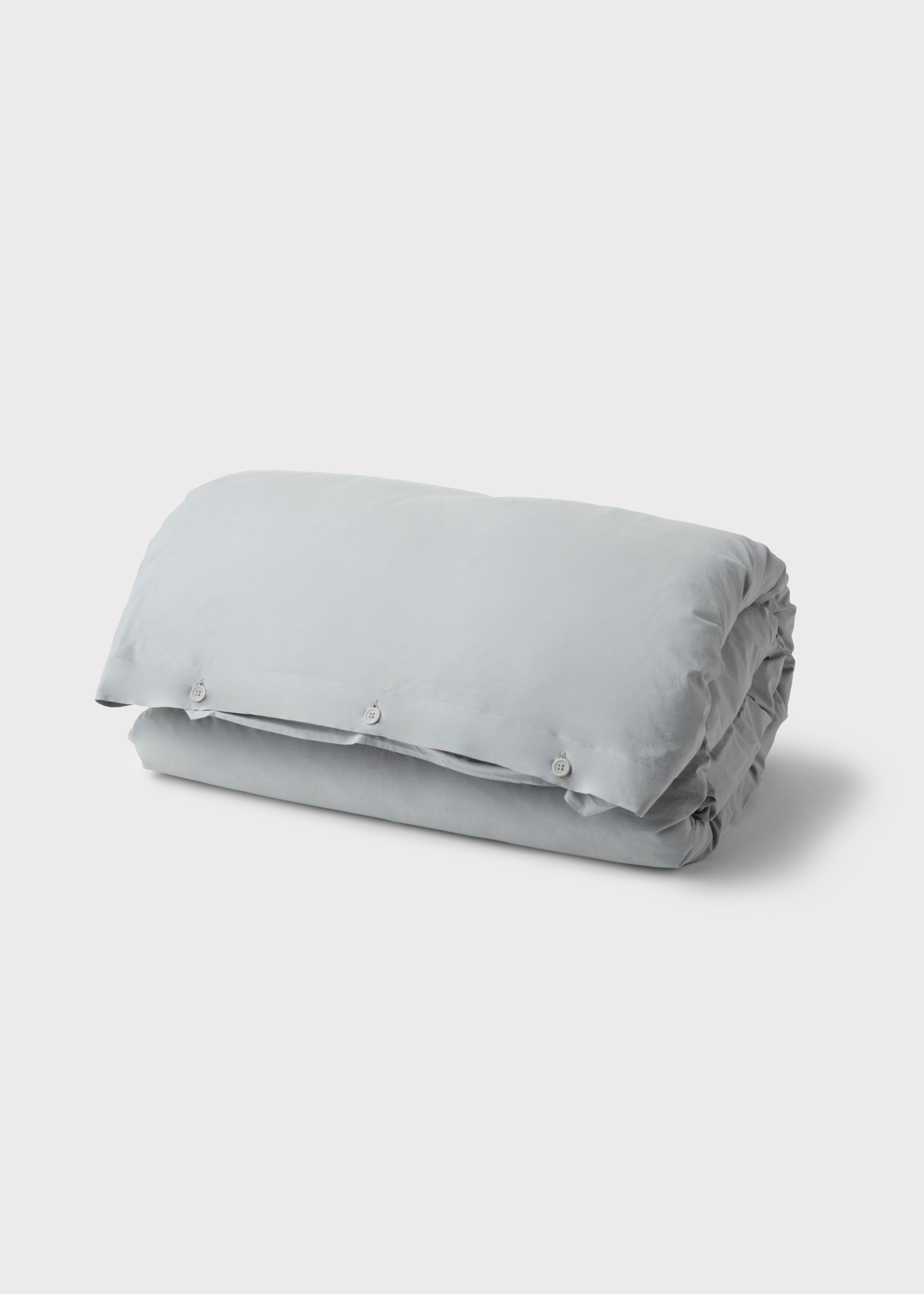 Bed Set - Plain - 140 X 200 + 60 X 70 - Pastel Grey