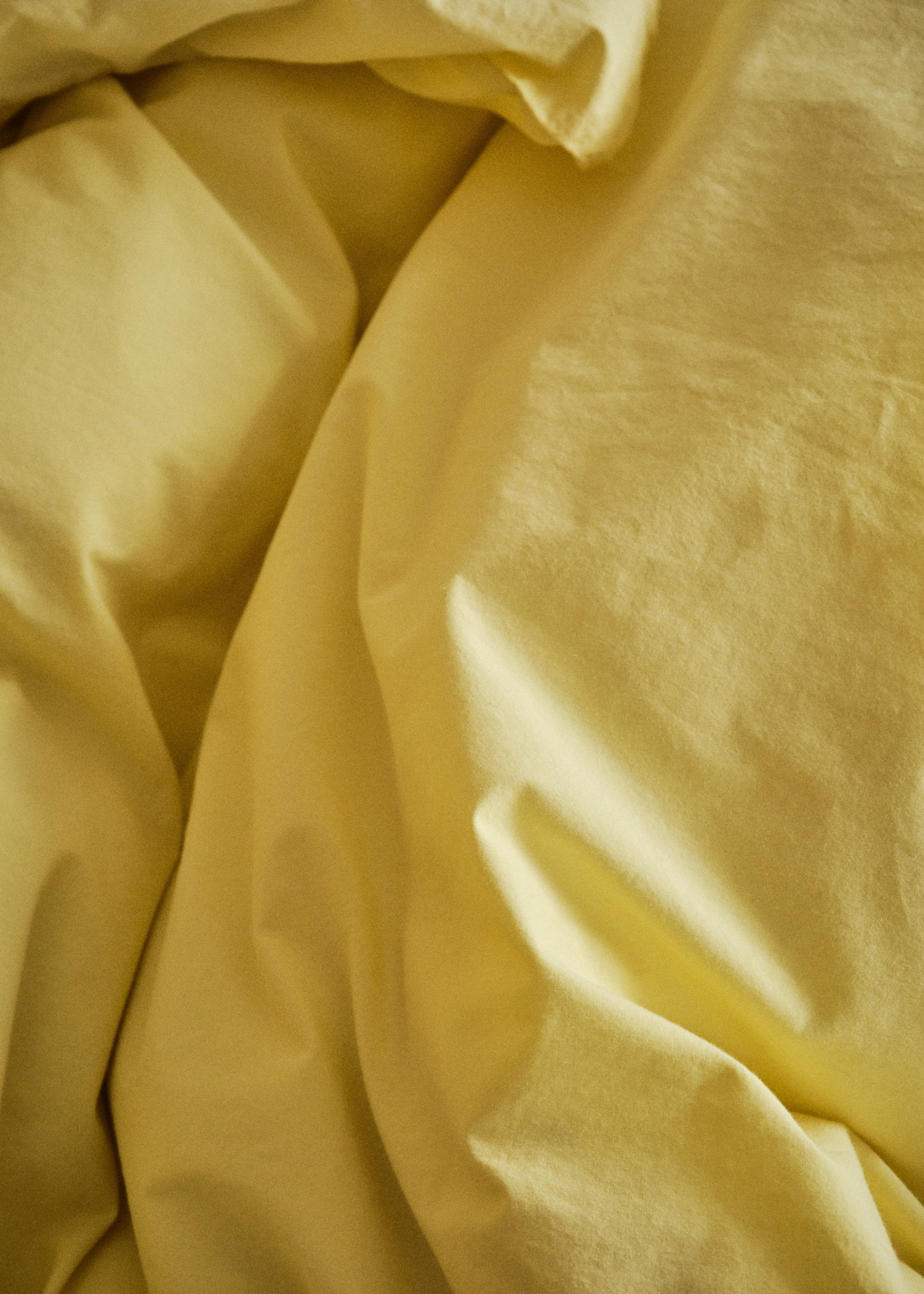 Bed Set - Plain - 140 X 220 + 60 X 70 - Lemon Sorbet