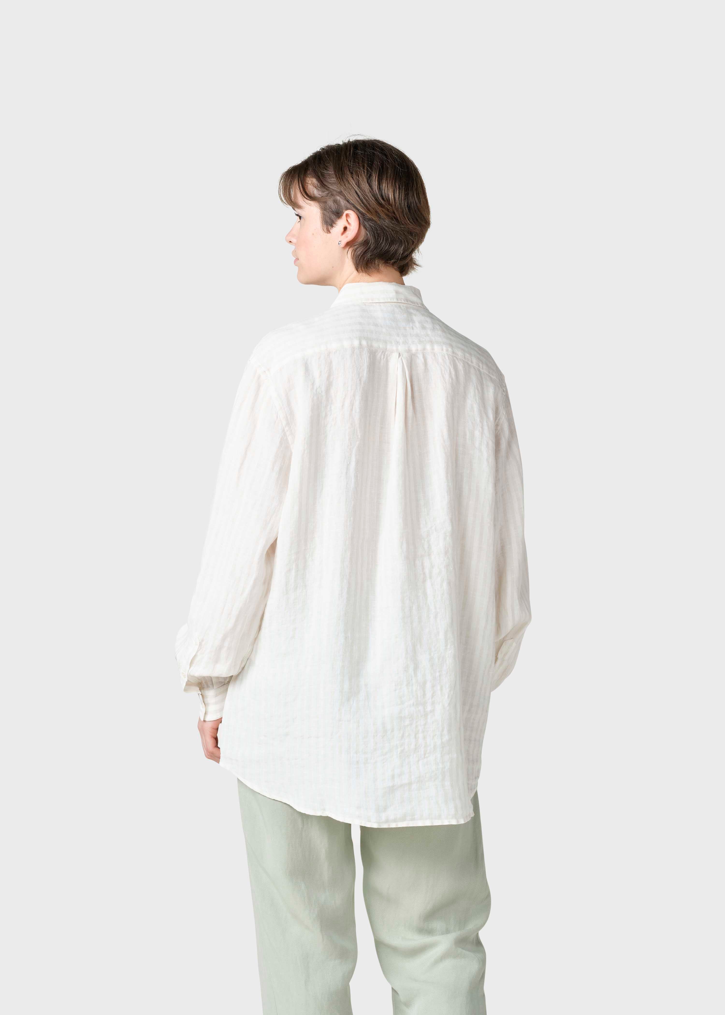 Belinda Linen Shirt - Cream/sand