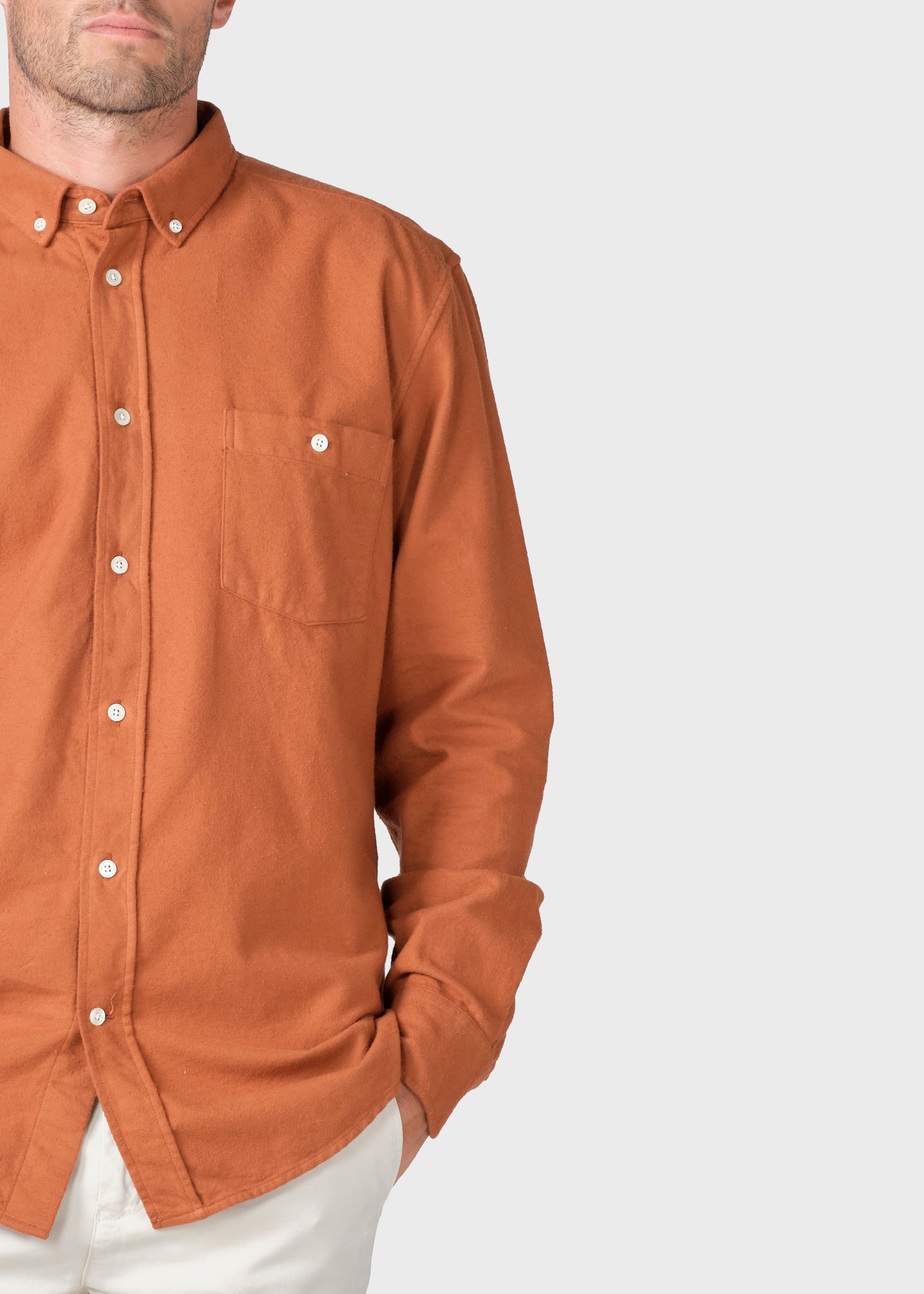 Benjamin Flannel Shirt - Rust