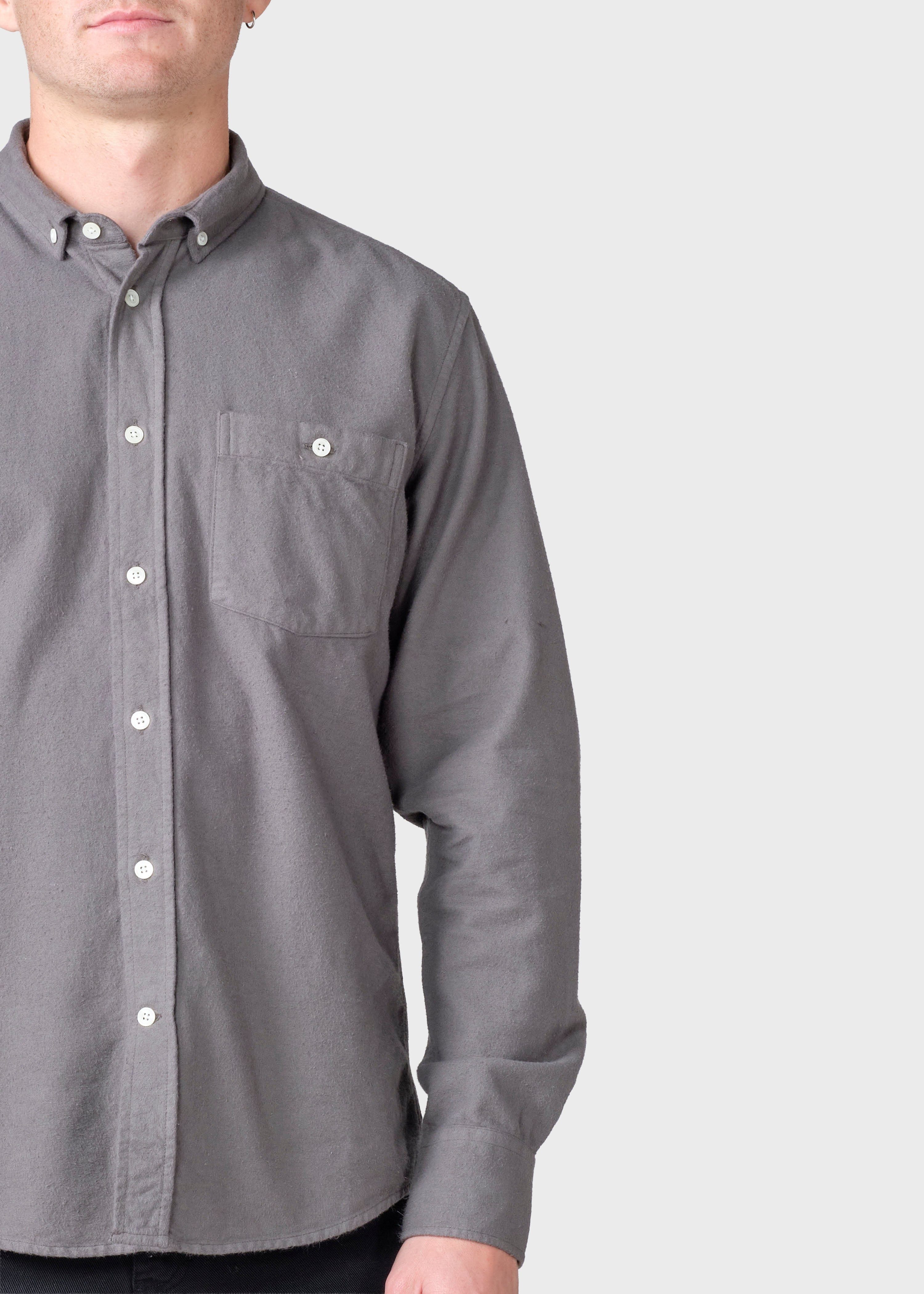 Benjamin Flannel Shirt - Taupe