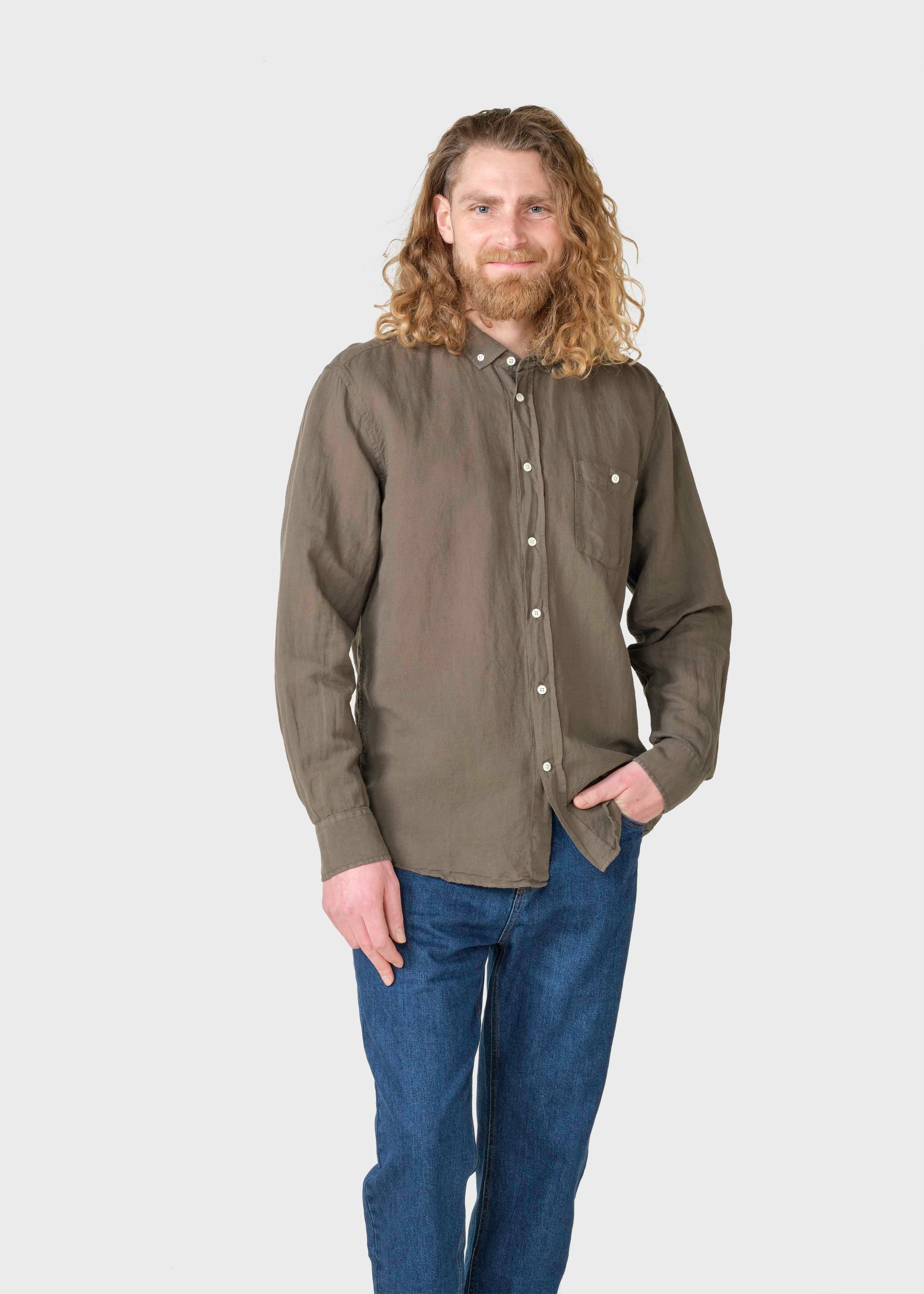 Benjamin Linen Shirt - Taupe