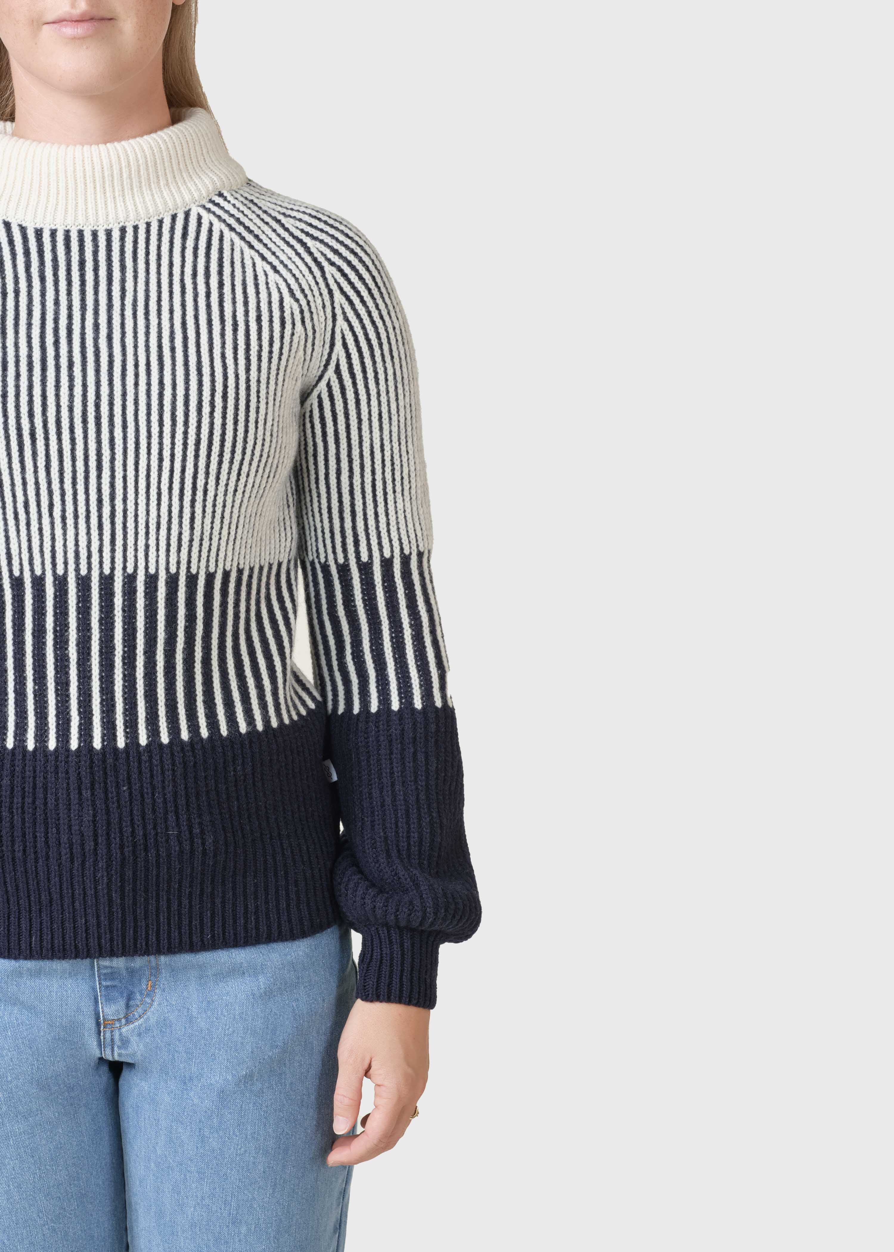 Betty Knit - Navy/cream