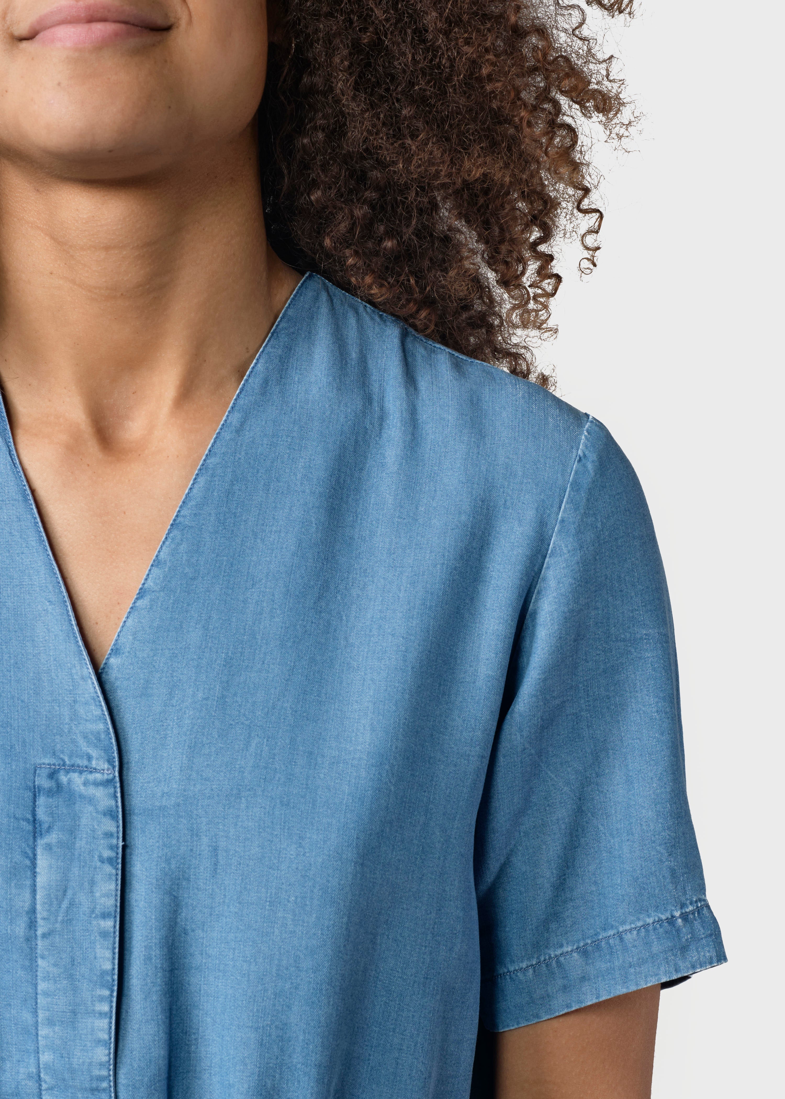 Bjørk Dress - Light Blue Chambrey