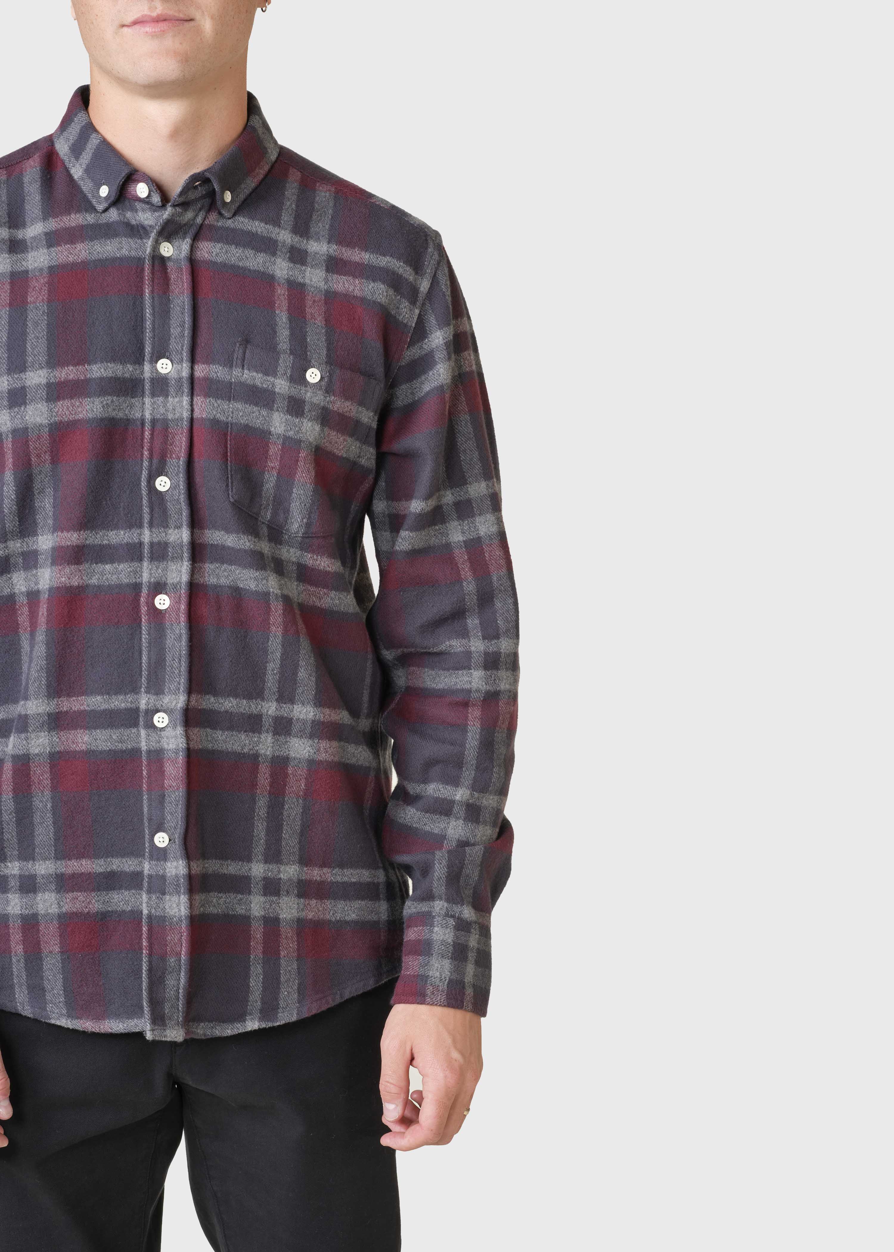 Claus Shirt - Grey/red
