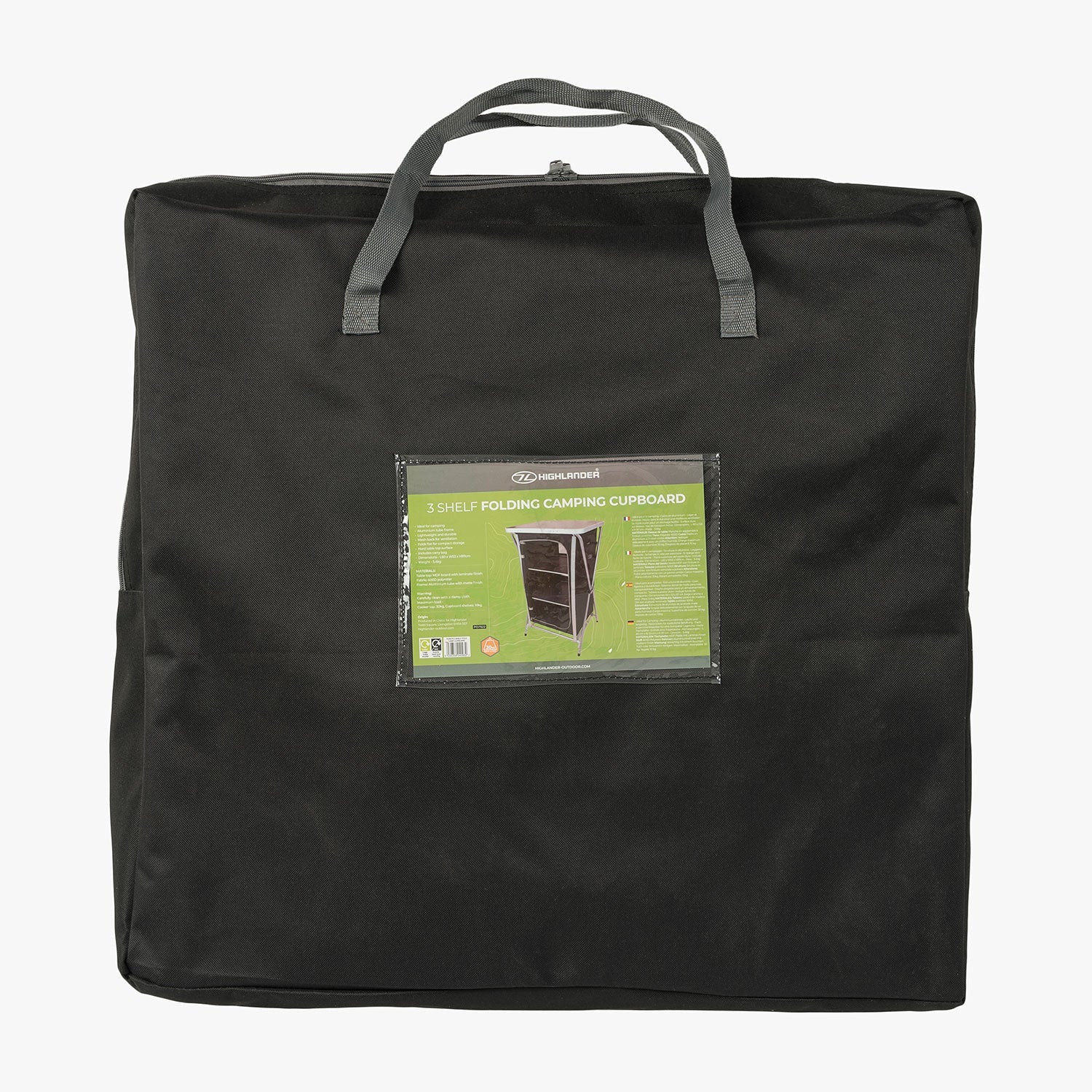 Highlander - 3 hylders sammenklappelig camping skab