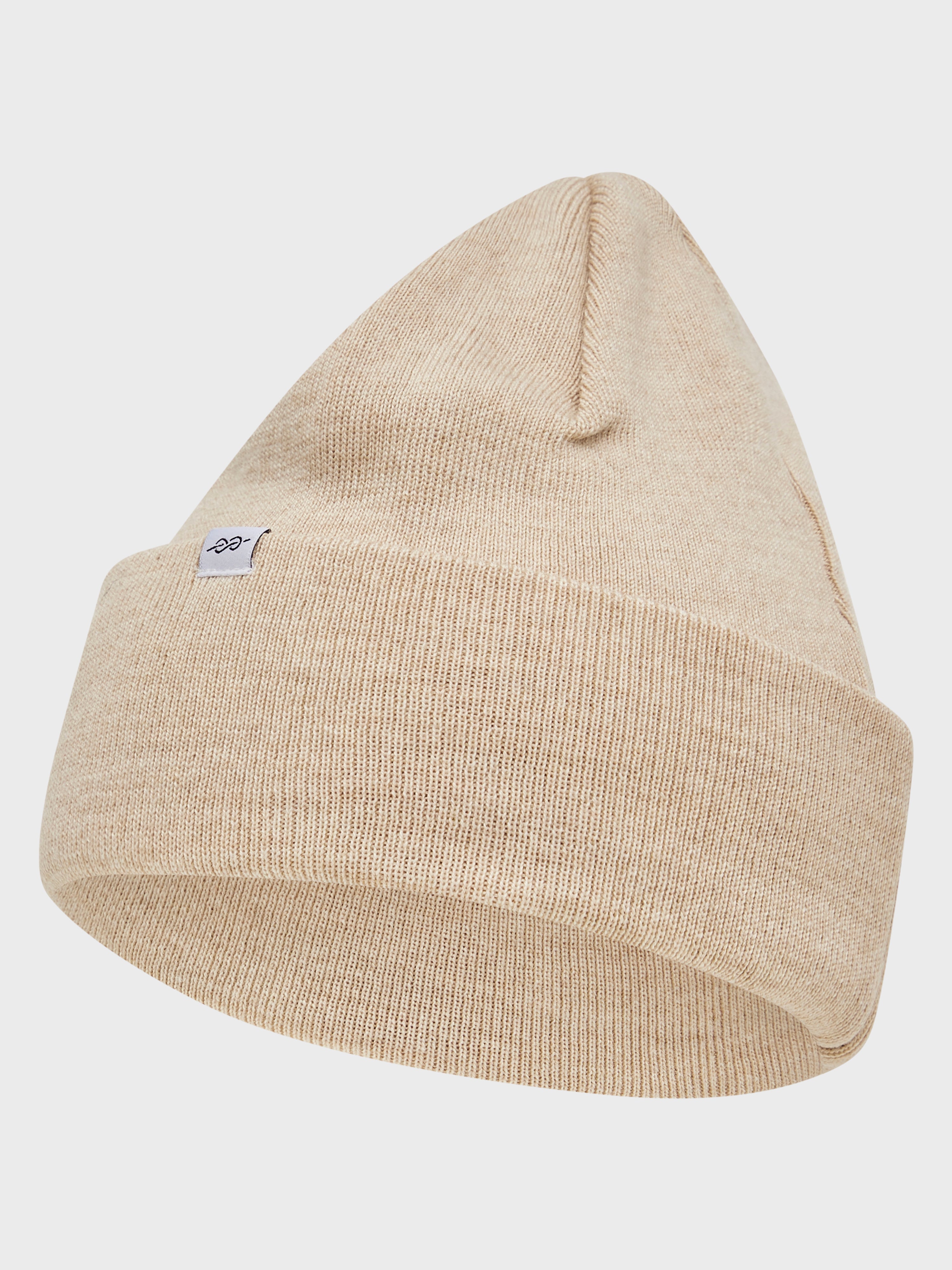 Fine Rib Beanie - Pastel Sand