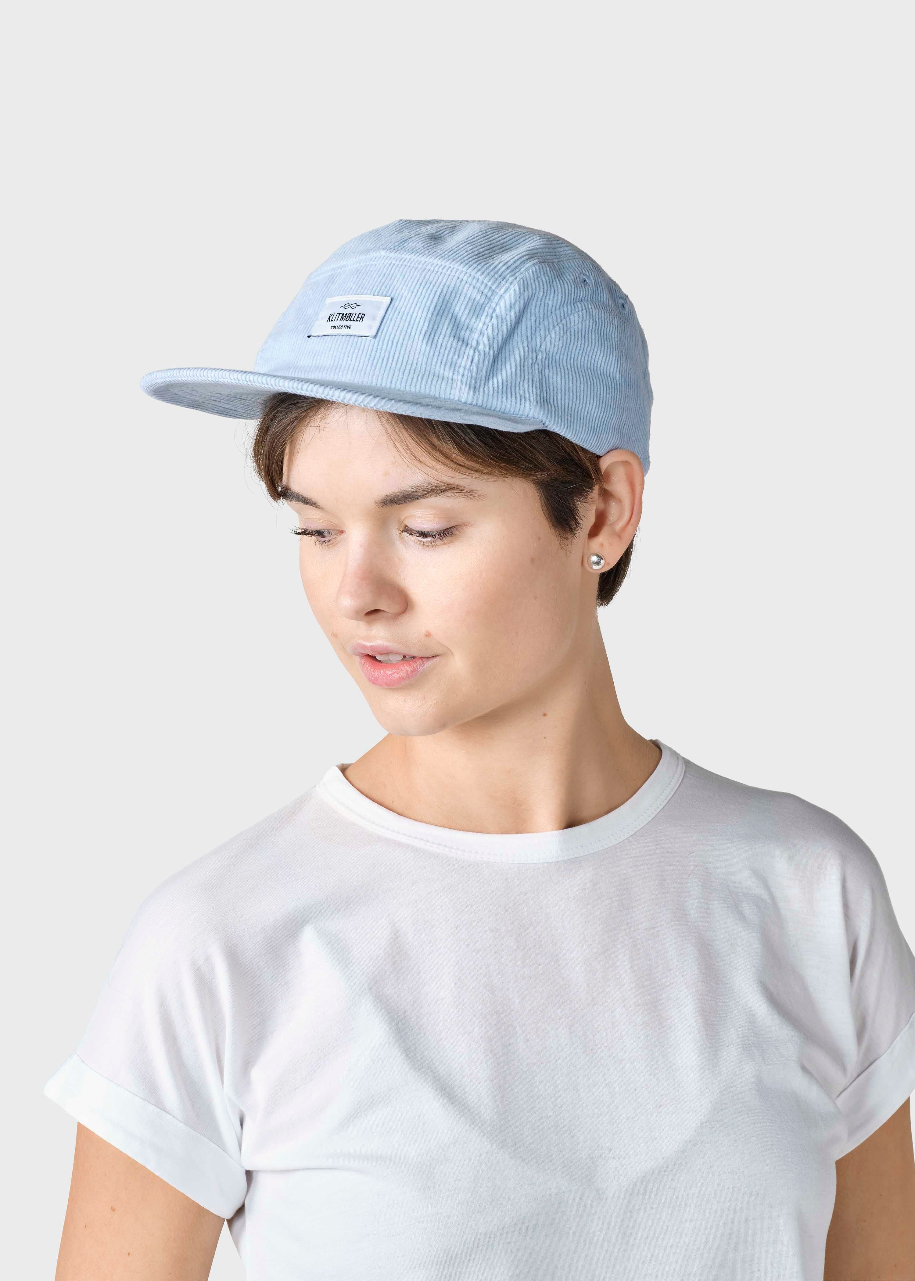 Five Panel Corduroy Cap - Light Blue
