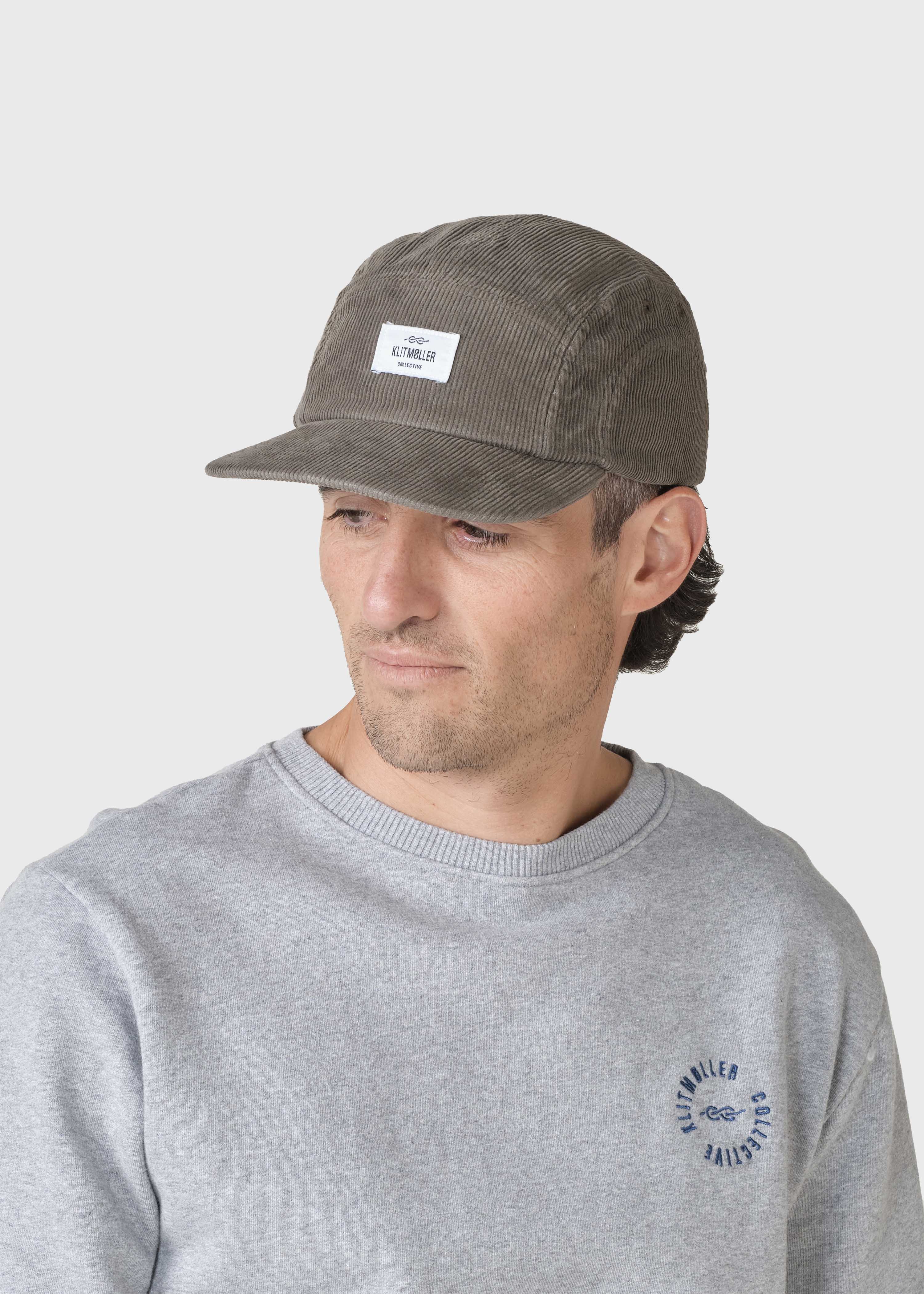 Five Panel Corduroy Cap - Taupe