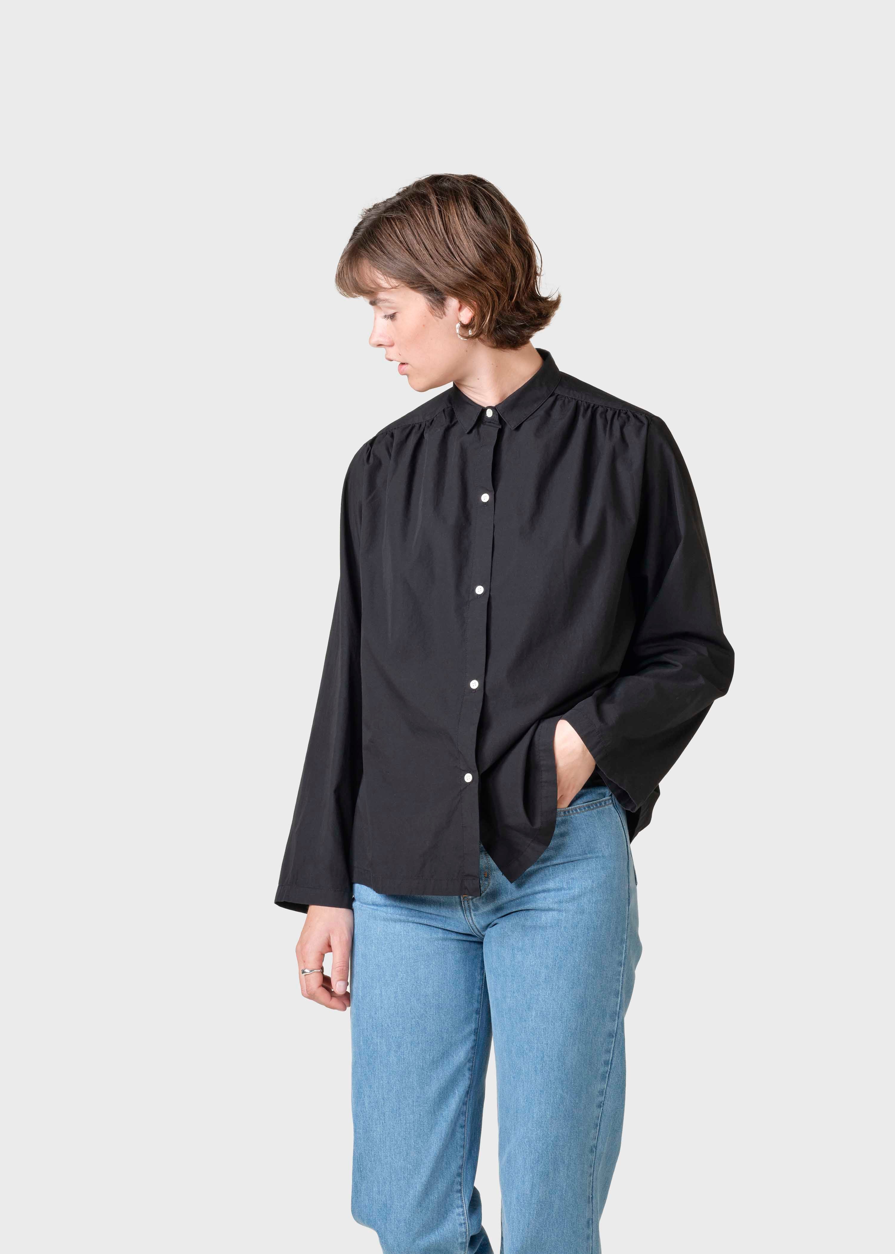 Gitte Poplin Shirt - Black