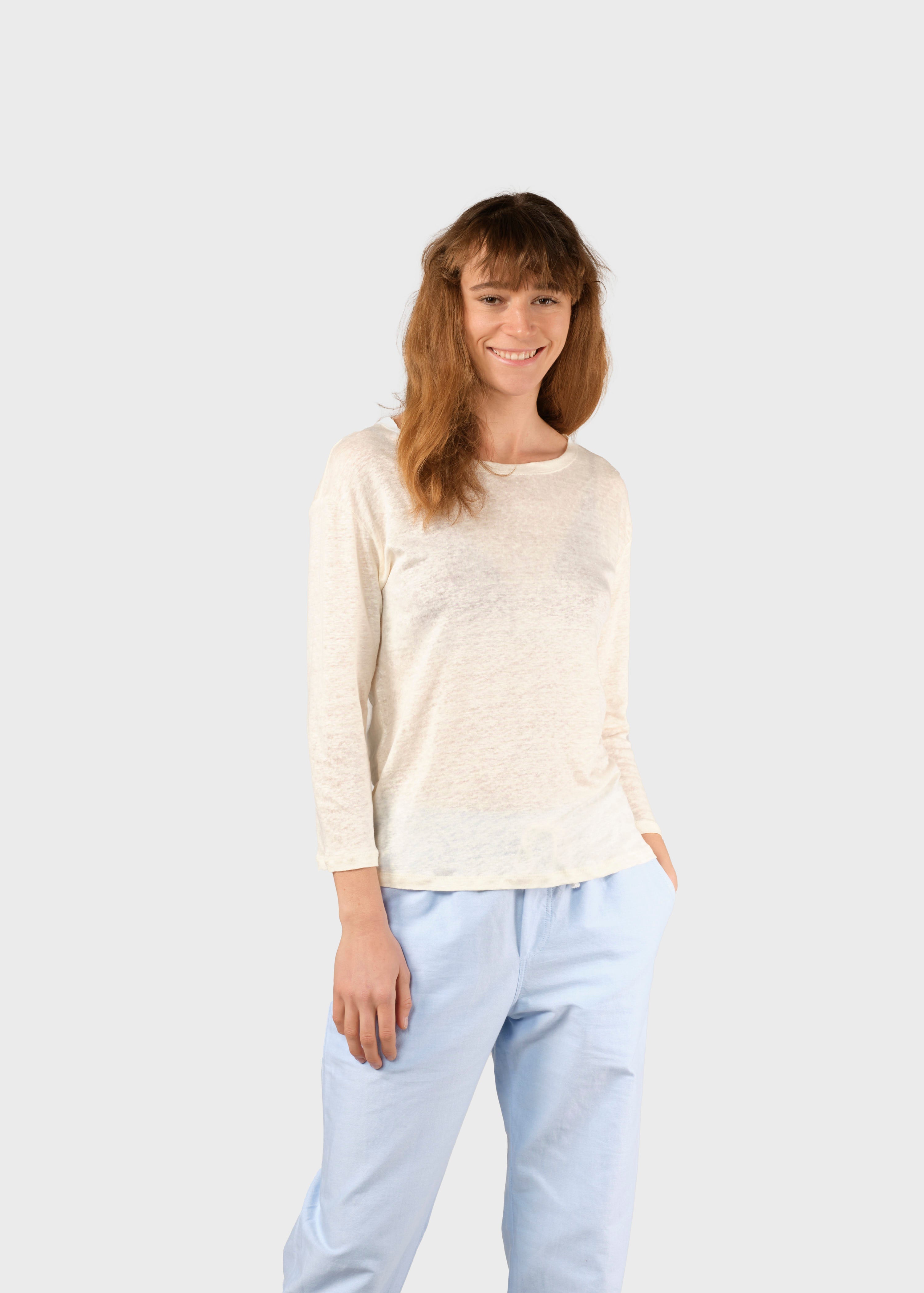 Gudrun Ls Tee - Cream