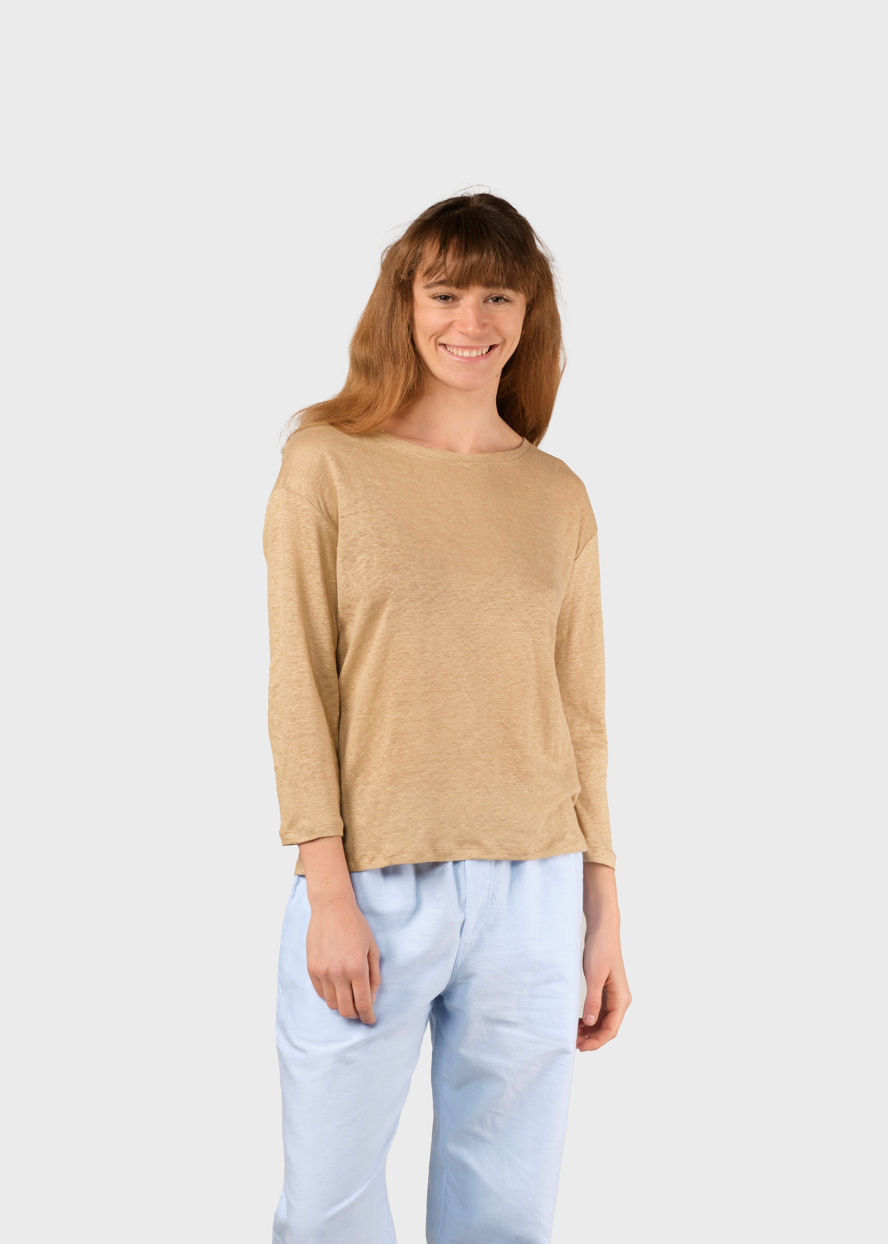 Gudrun Ls Tee - Sand
