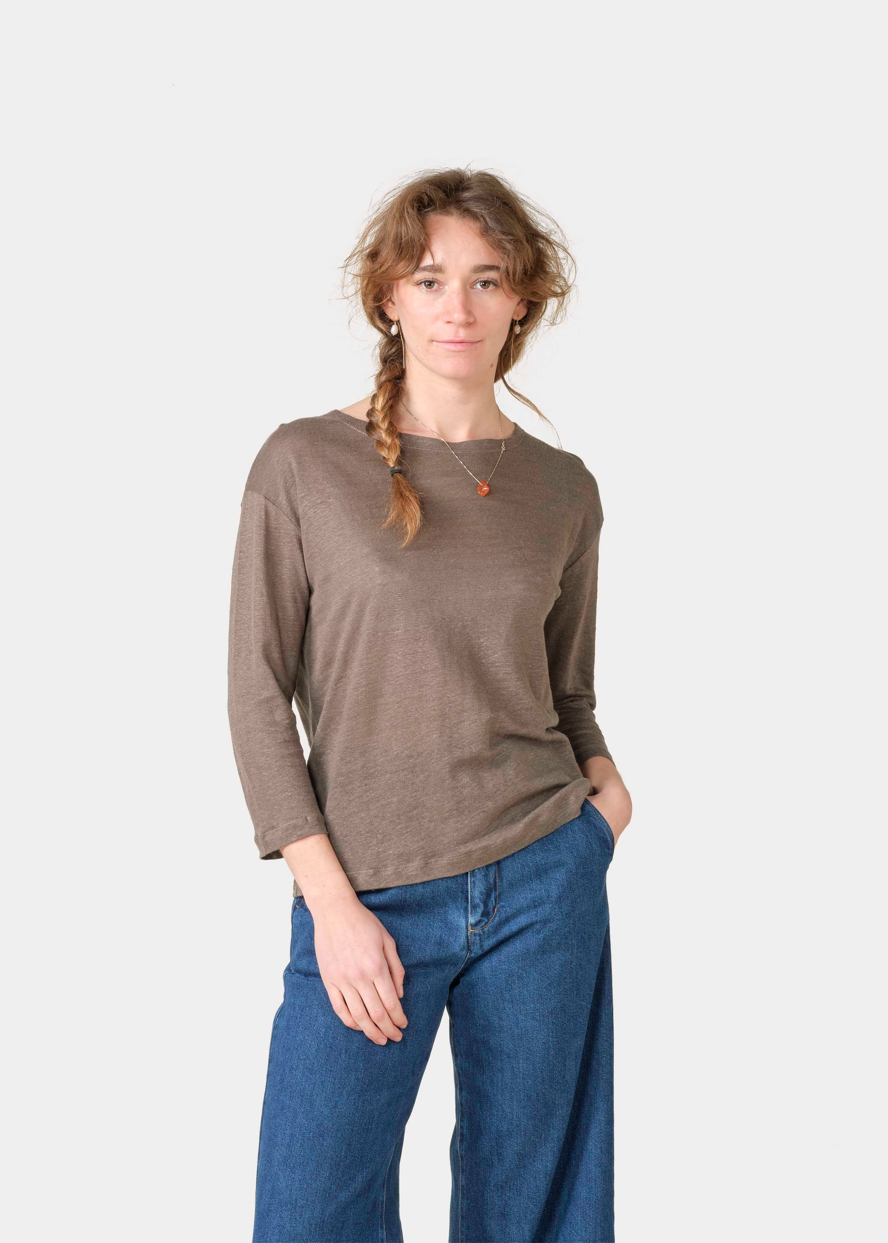 Gudrun Ls Tee - Taupe