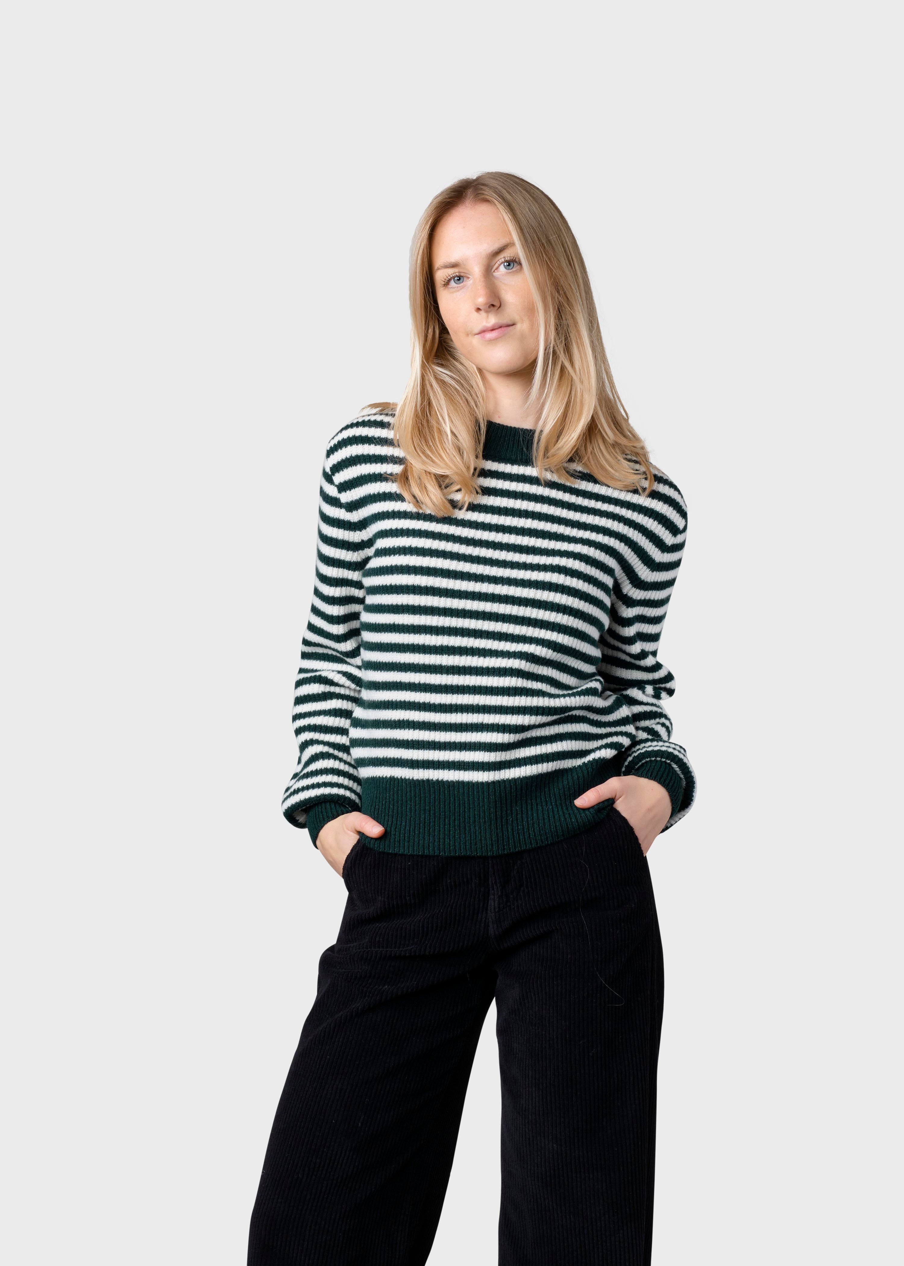 Gunilla Knit - Moss Green/cream