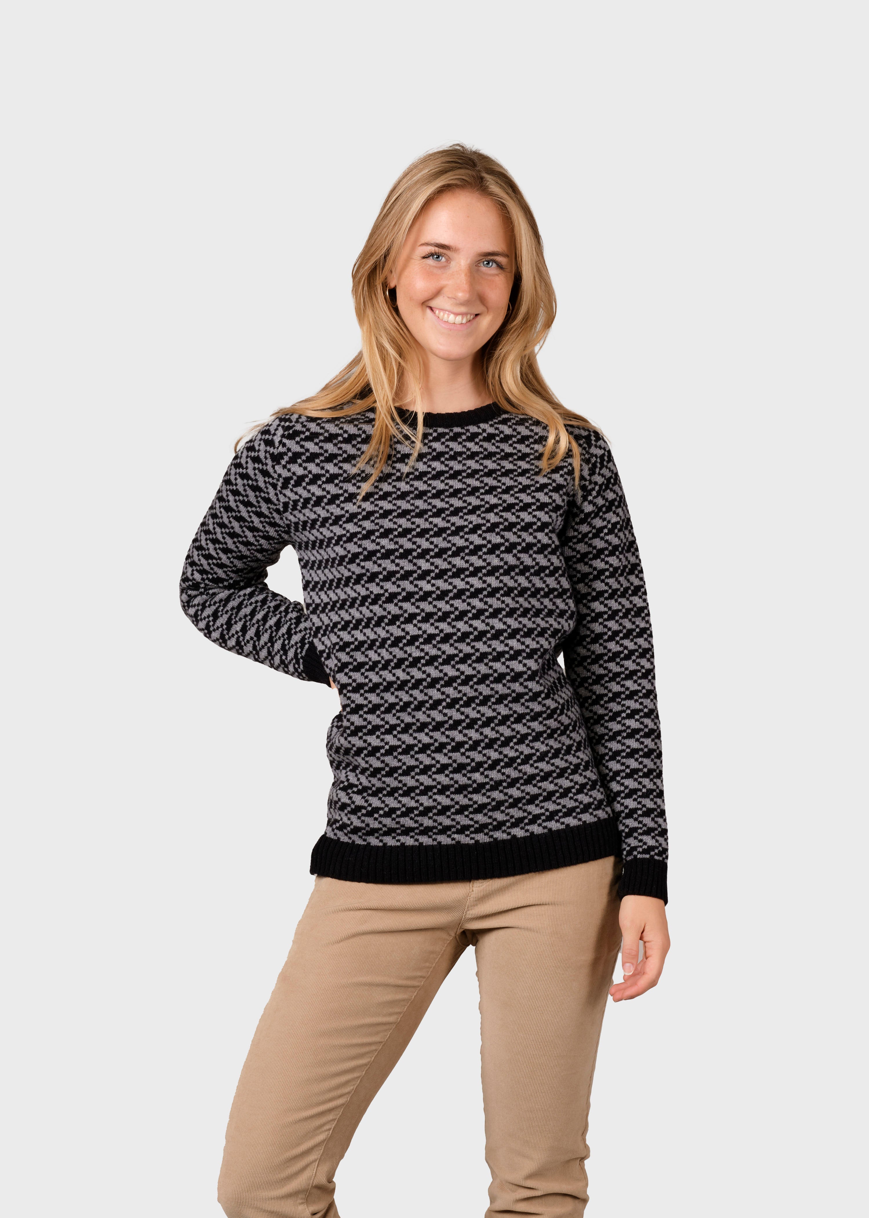 Ida Knit - Black/light Grey