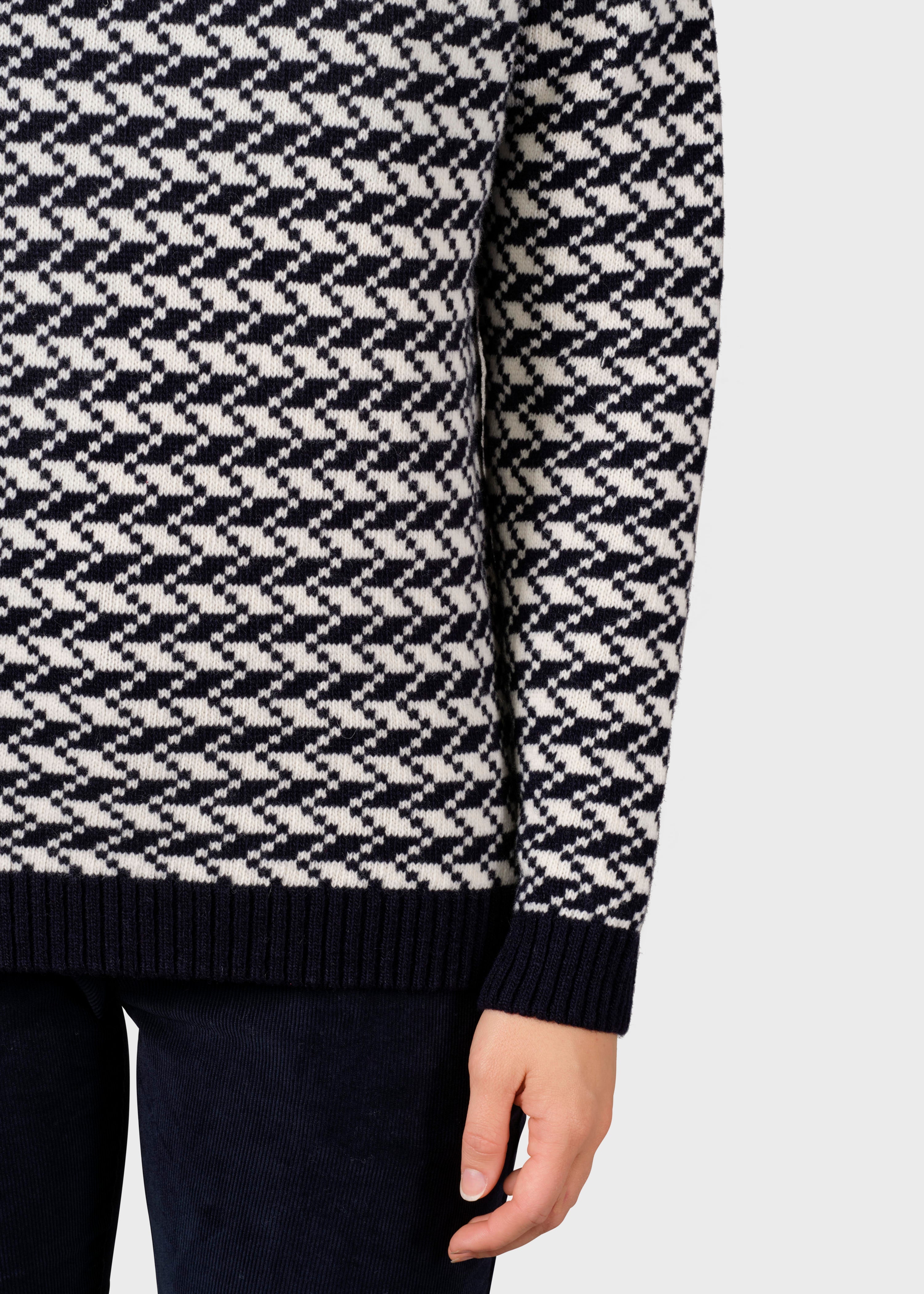 Ida Knit - Navy/cream