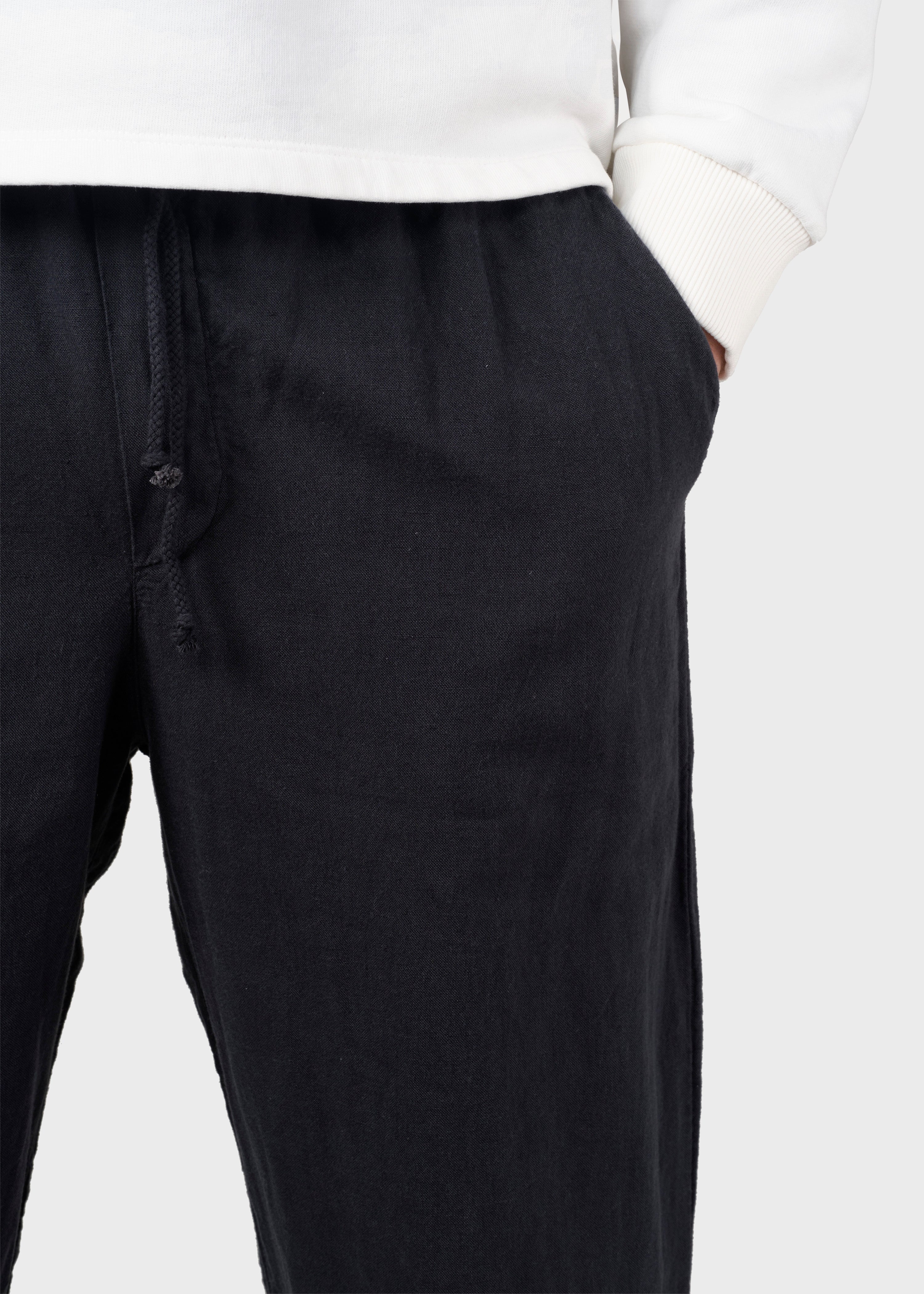 Jens Linen Pants - Navy
