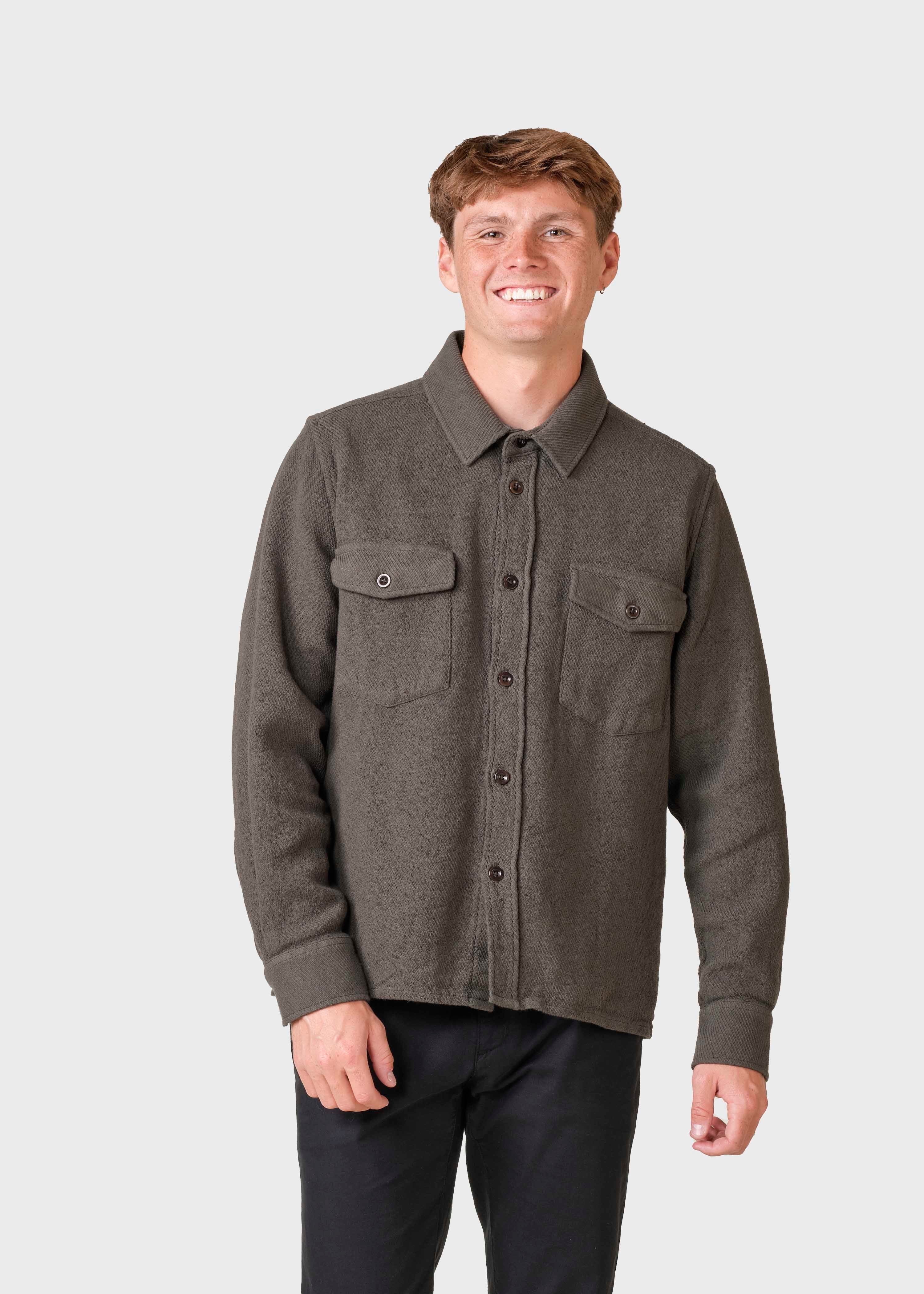 Jeremy Solid Overshirt - Olive