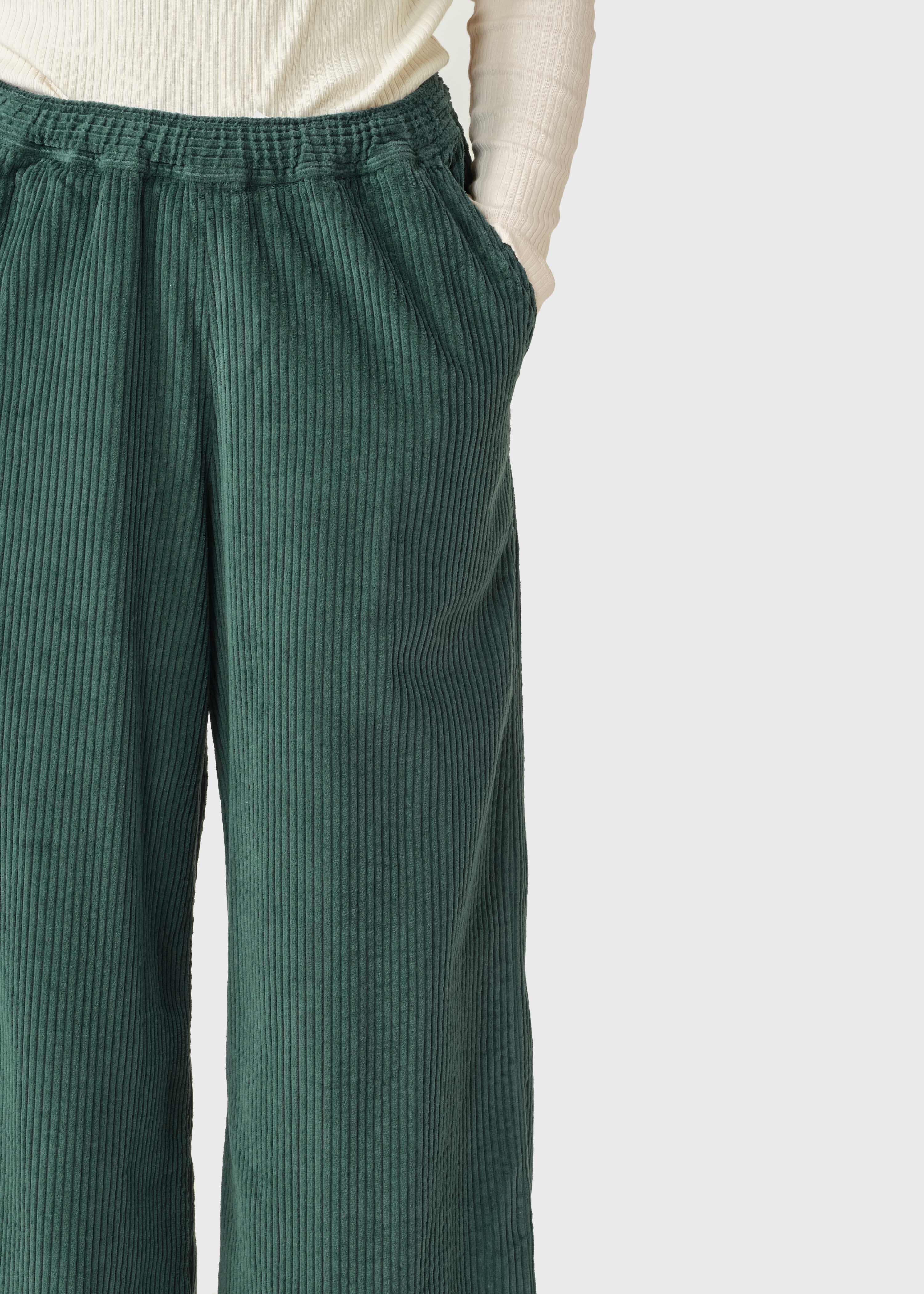 Kaja Cord Pants - Moss Green