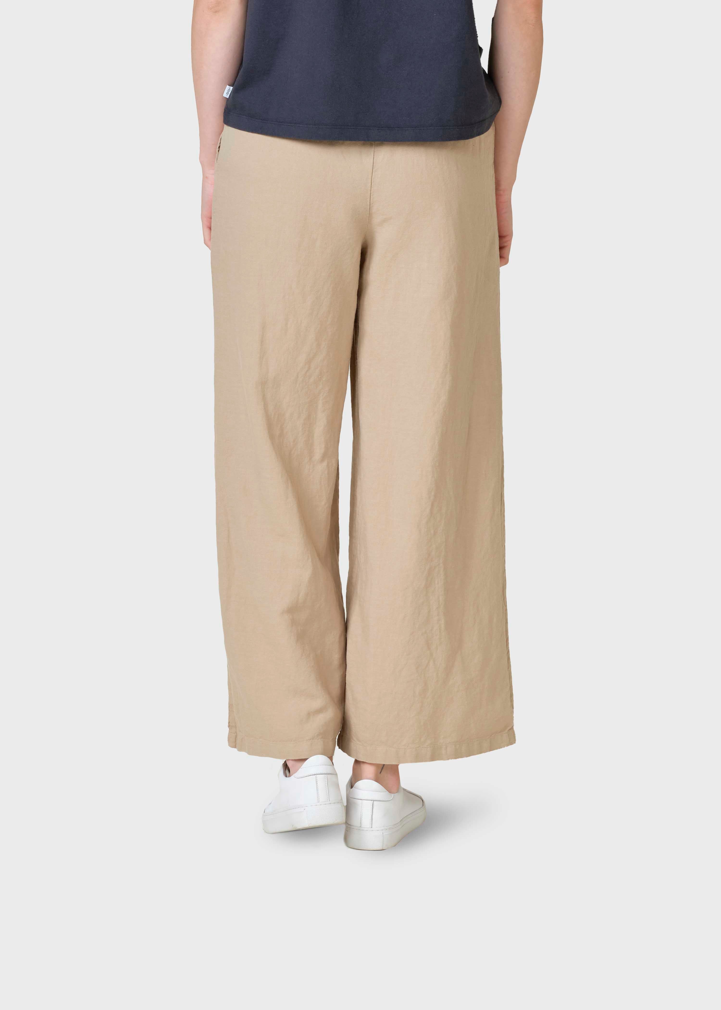 Kaja Cotton/linen Pants - Sand