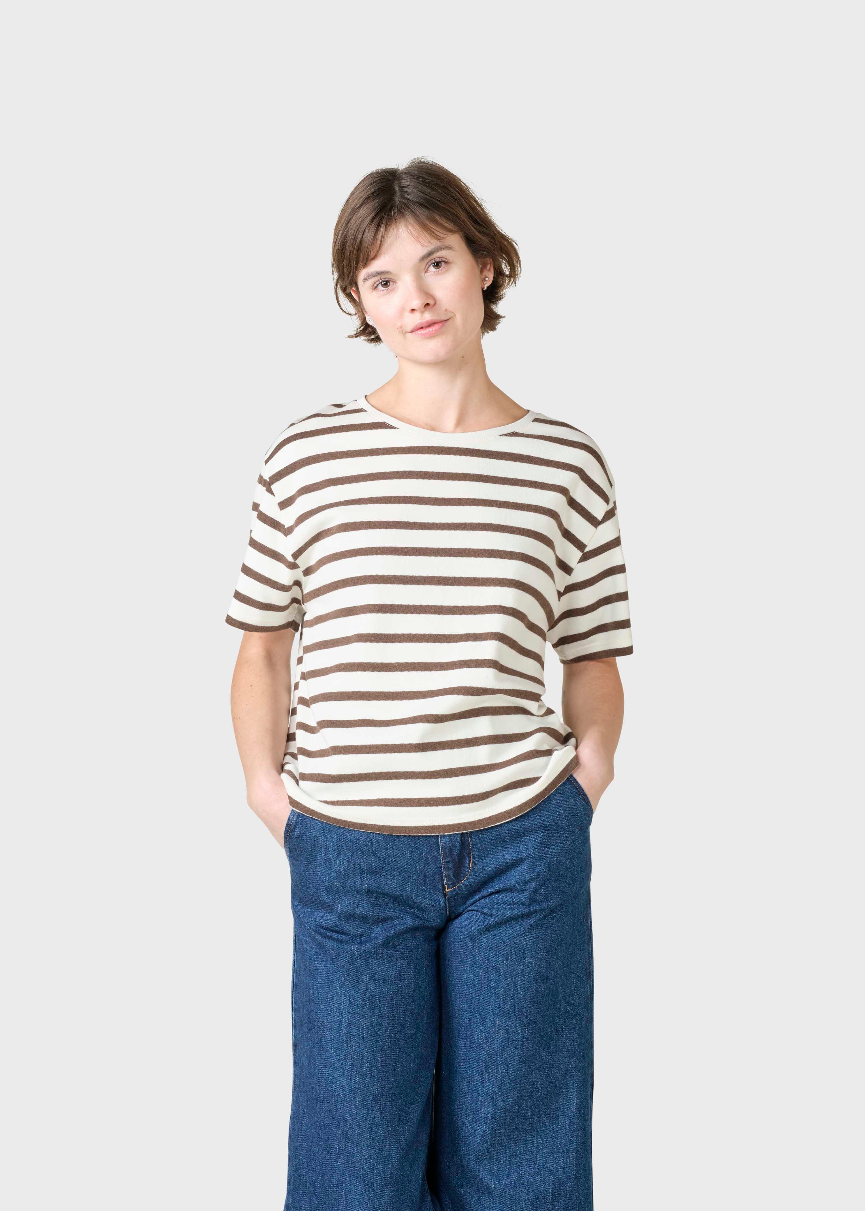 Kelly Tee - Cream/taupe