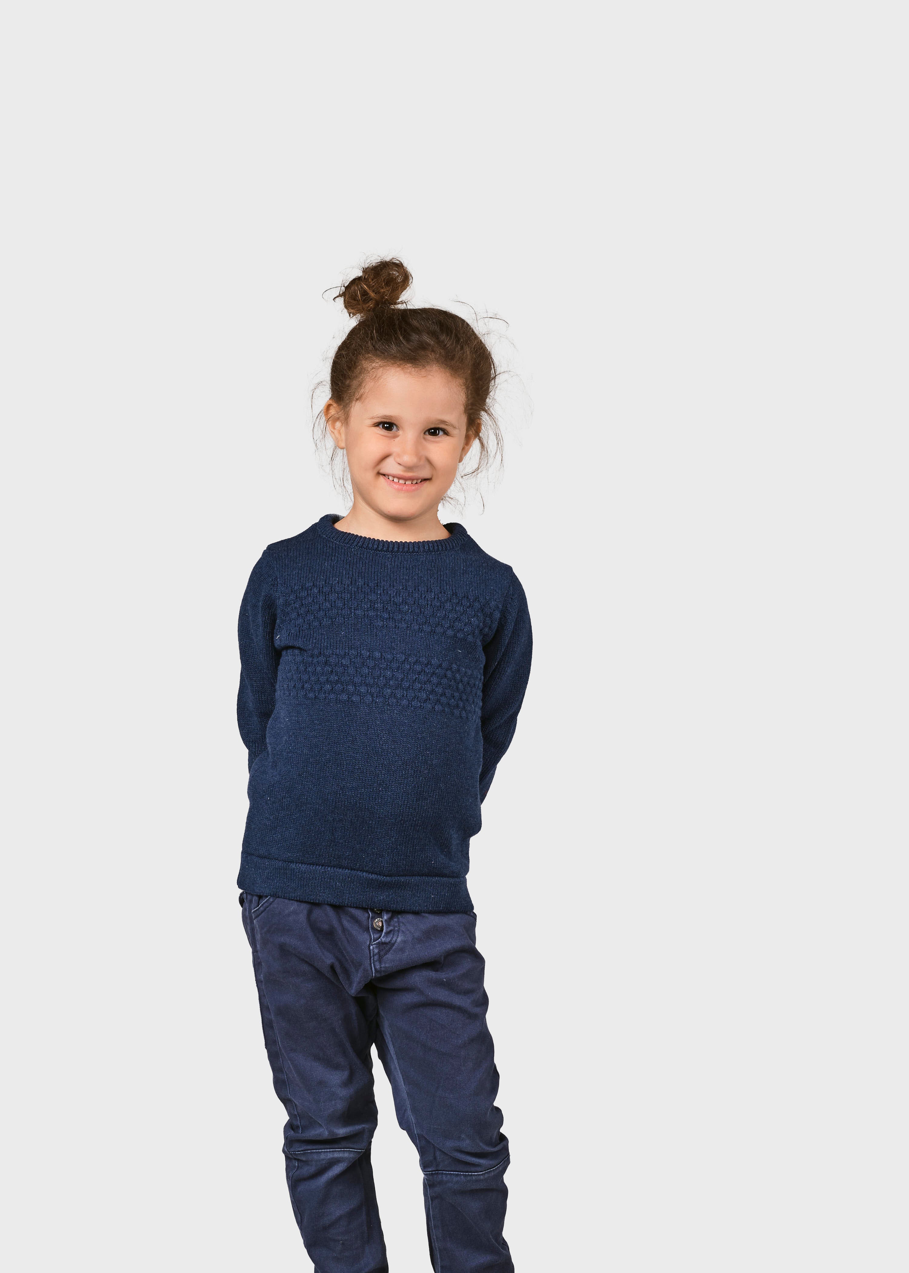 Kids Fisher Cotton Knit - Ocean