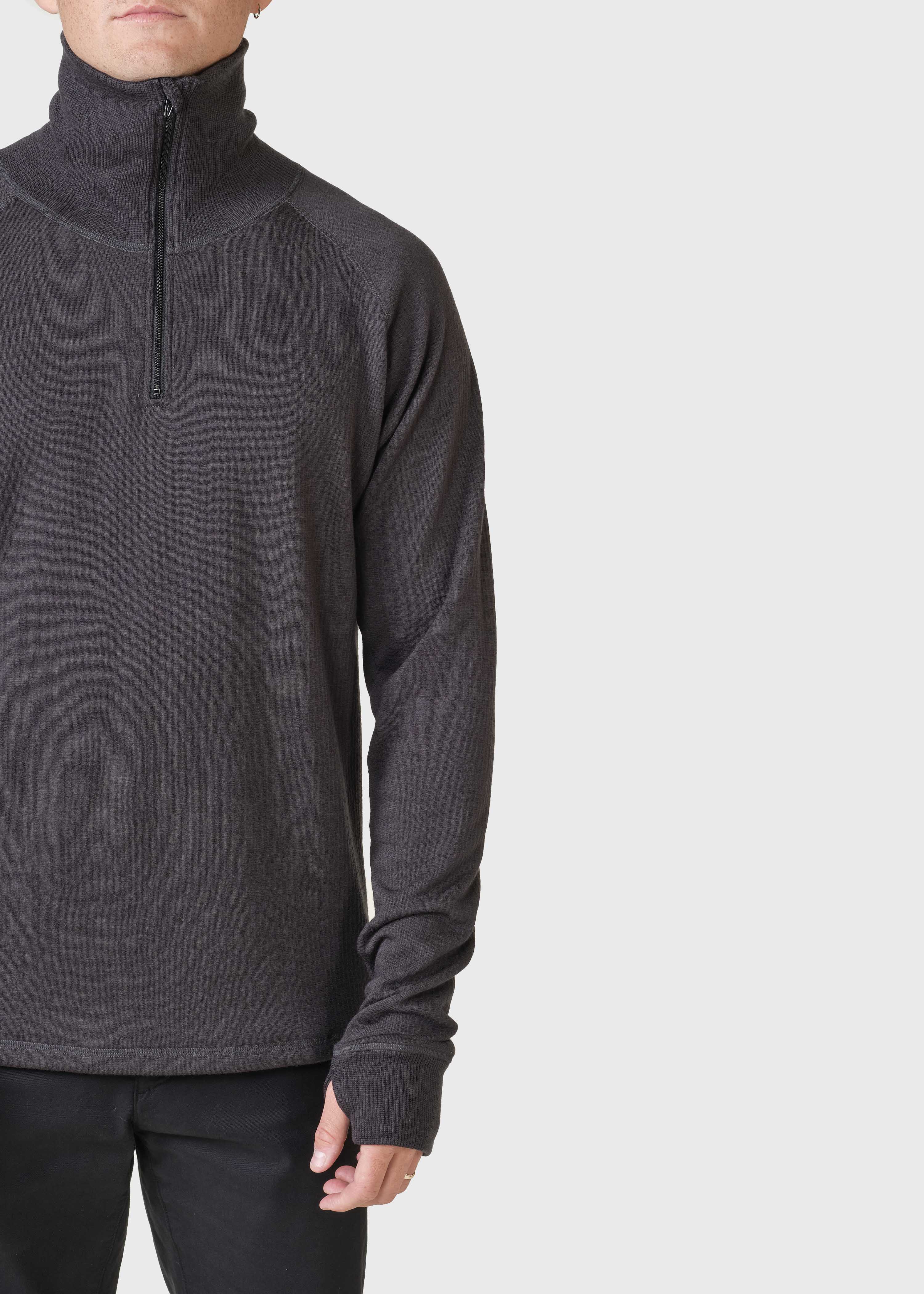 Knuth Wool Zip - Black