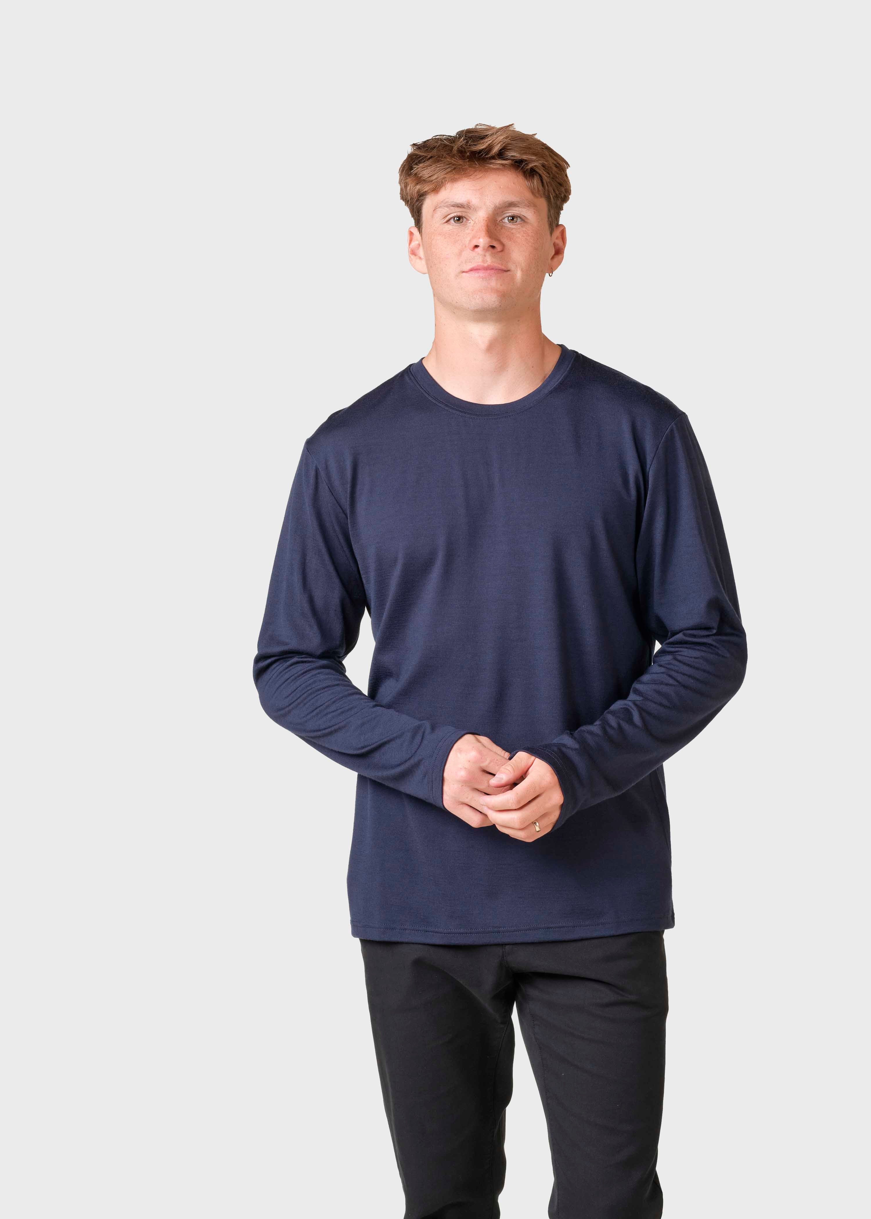Lars Ls Tee - Navy
