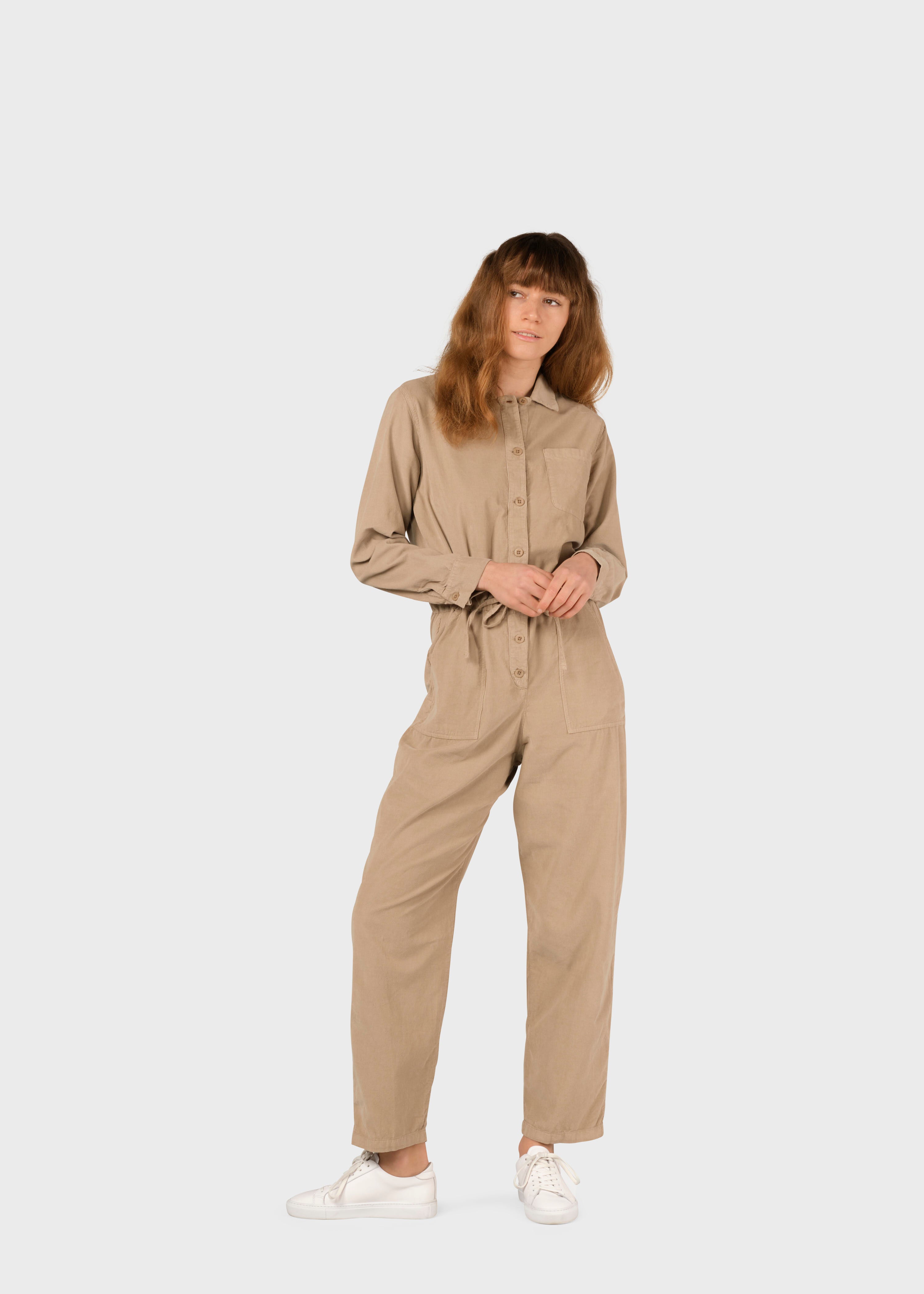 Lena Corduroy Jumpsuit - Sand